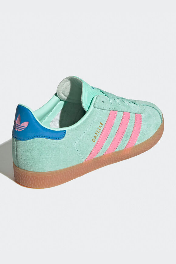 Gazelle Sneaker - Clear Mint + Bliss Pink + Bright Blue