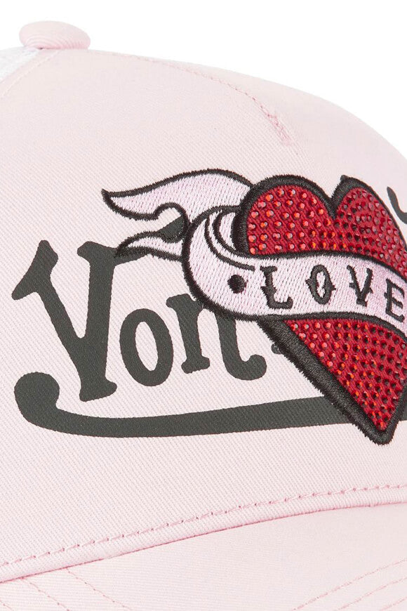 Trucker Cap / Snapback - Light Pink + White