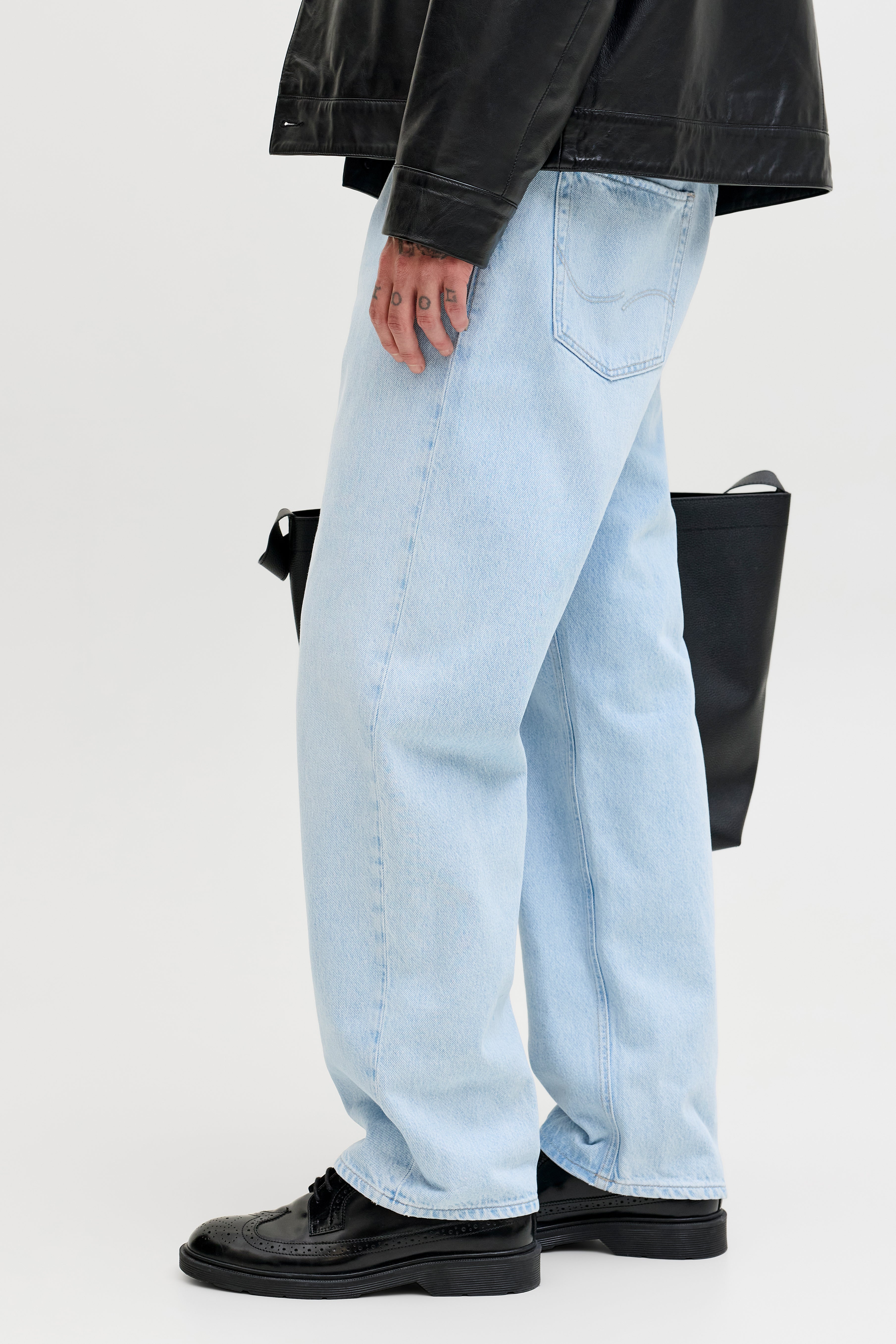 763 JJIEDDIE JJORIGINAL Loose Fit Jeans - Blue Denim