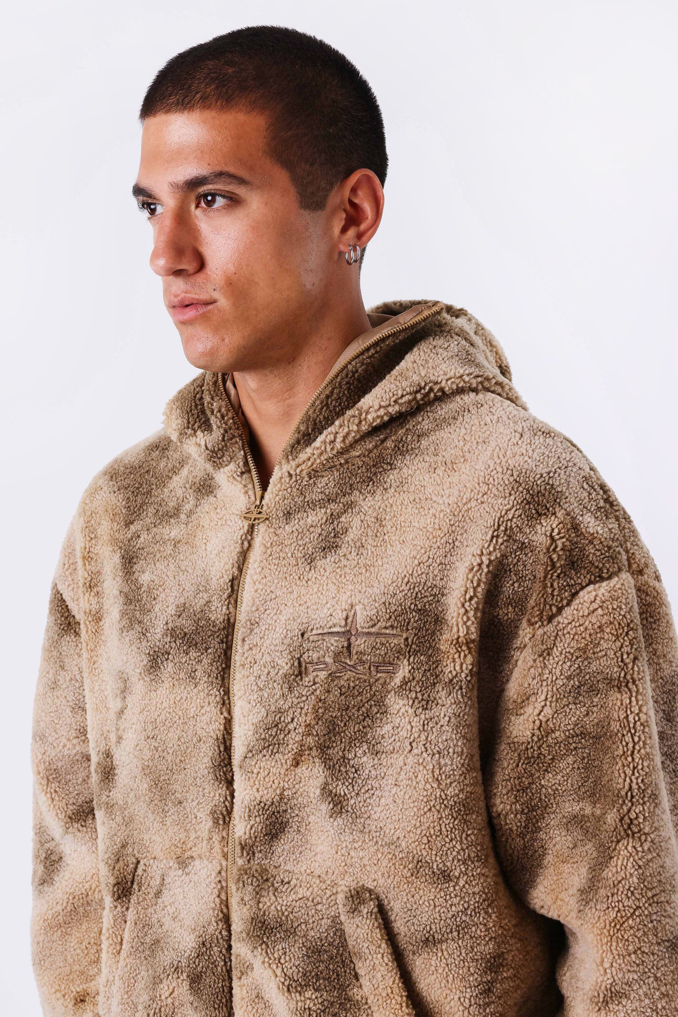 Fleecejacke - Beige