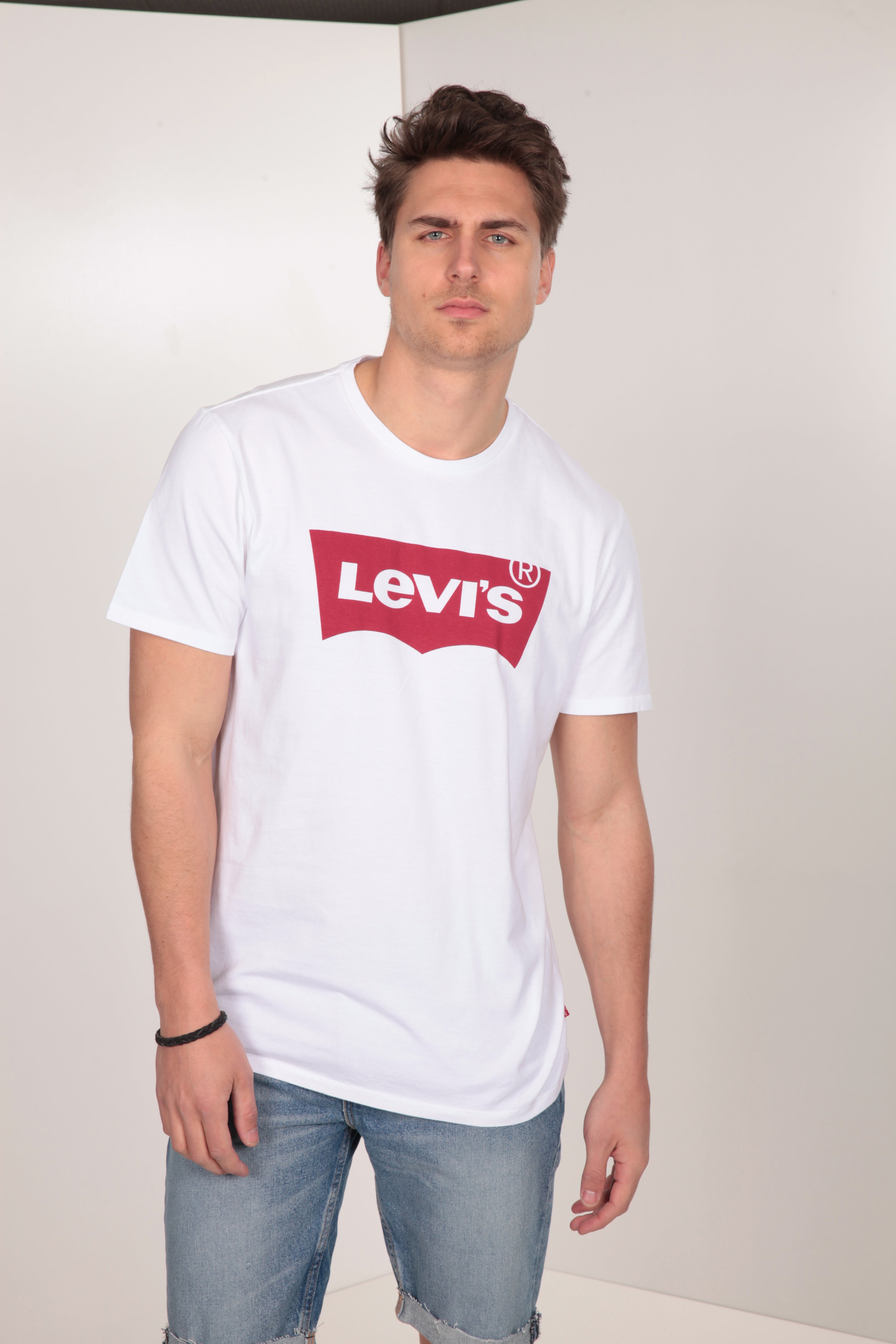 T-Shirt - Weiss + Rot