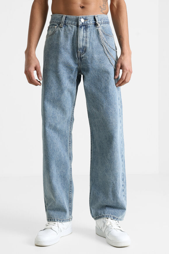 Straight Fit Jeans - Blau Denim