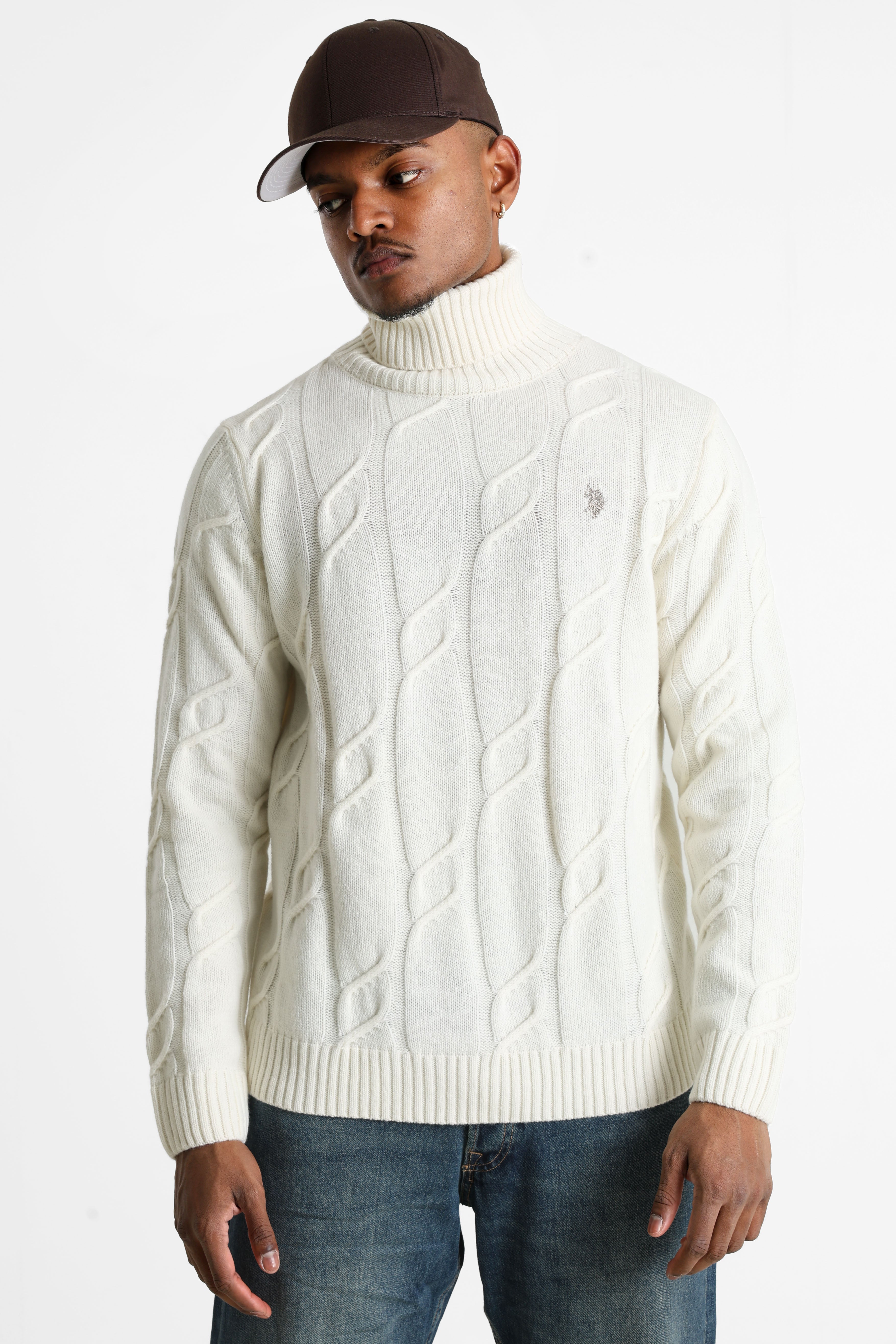 Rollkragenpullover - Offwhite