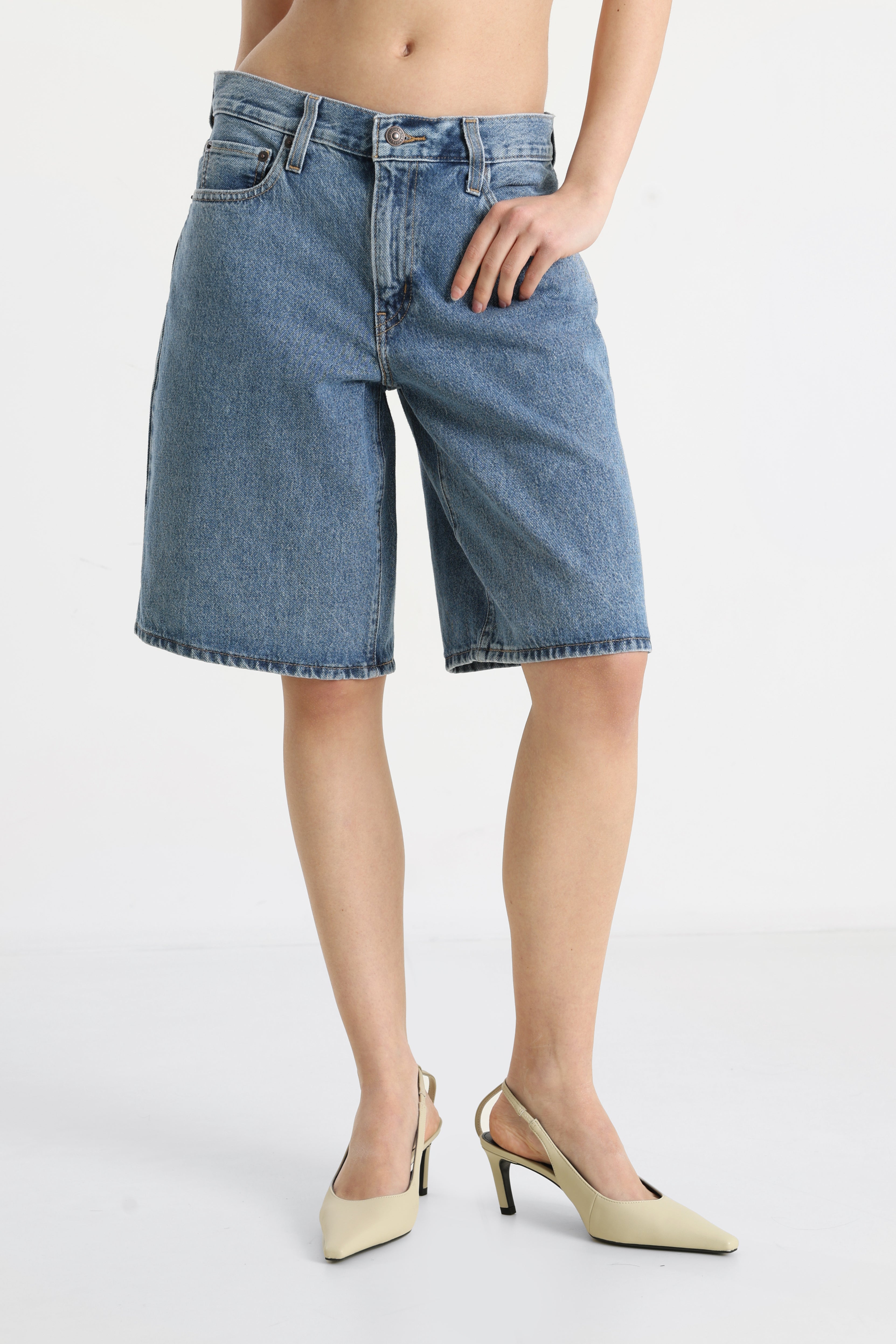 Baggy Jeansshorts - Twisted Stone