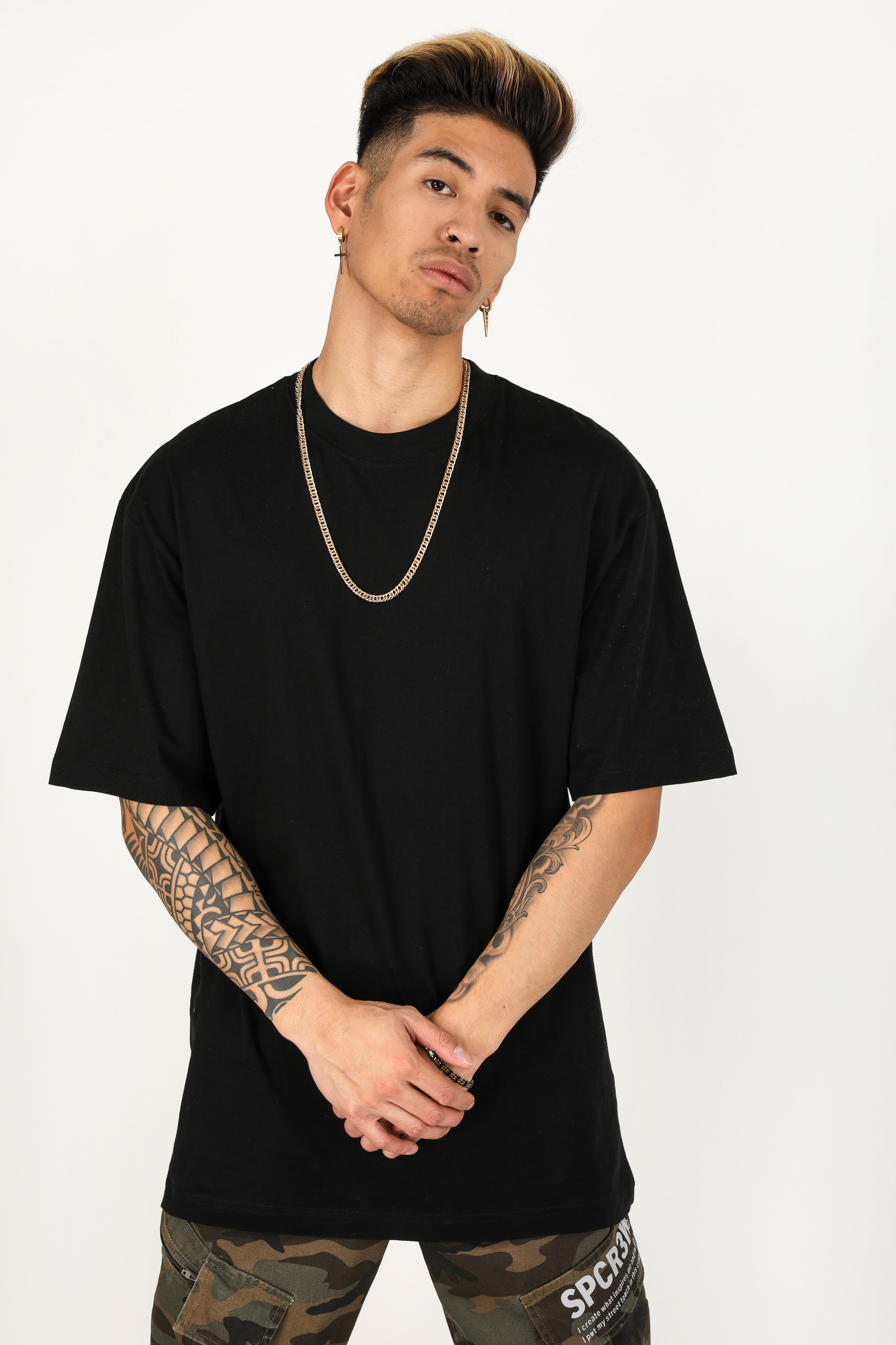 Oversize T-Shirt - Schwarz