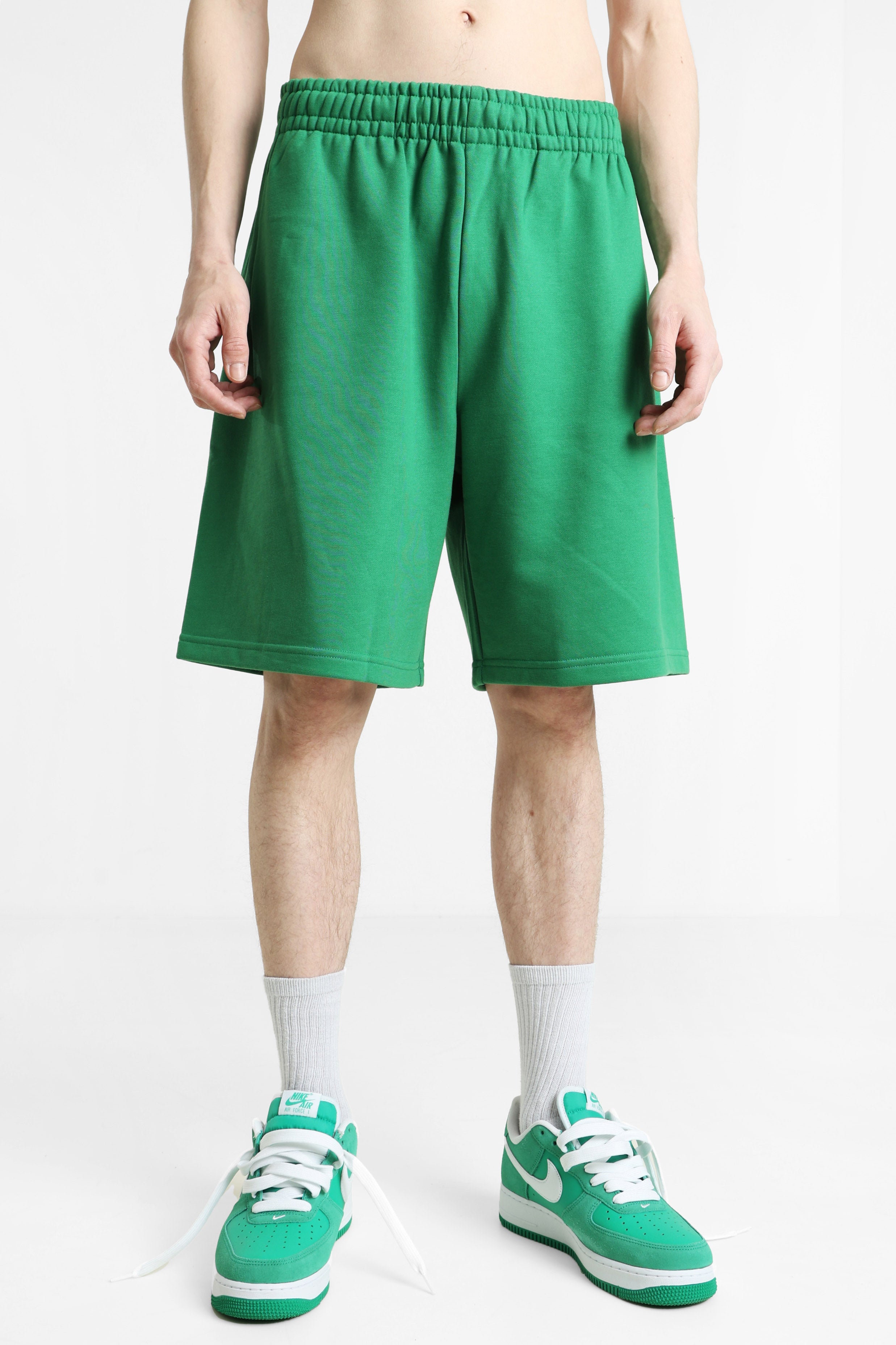 Sweatshorts - Grün