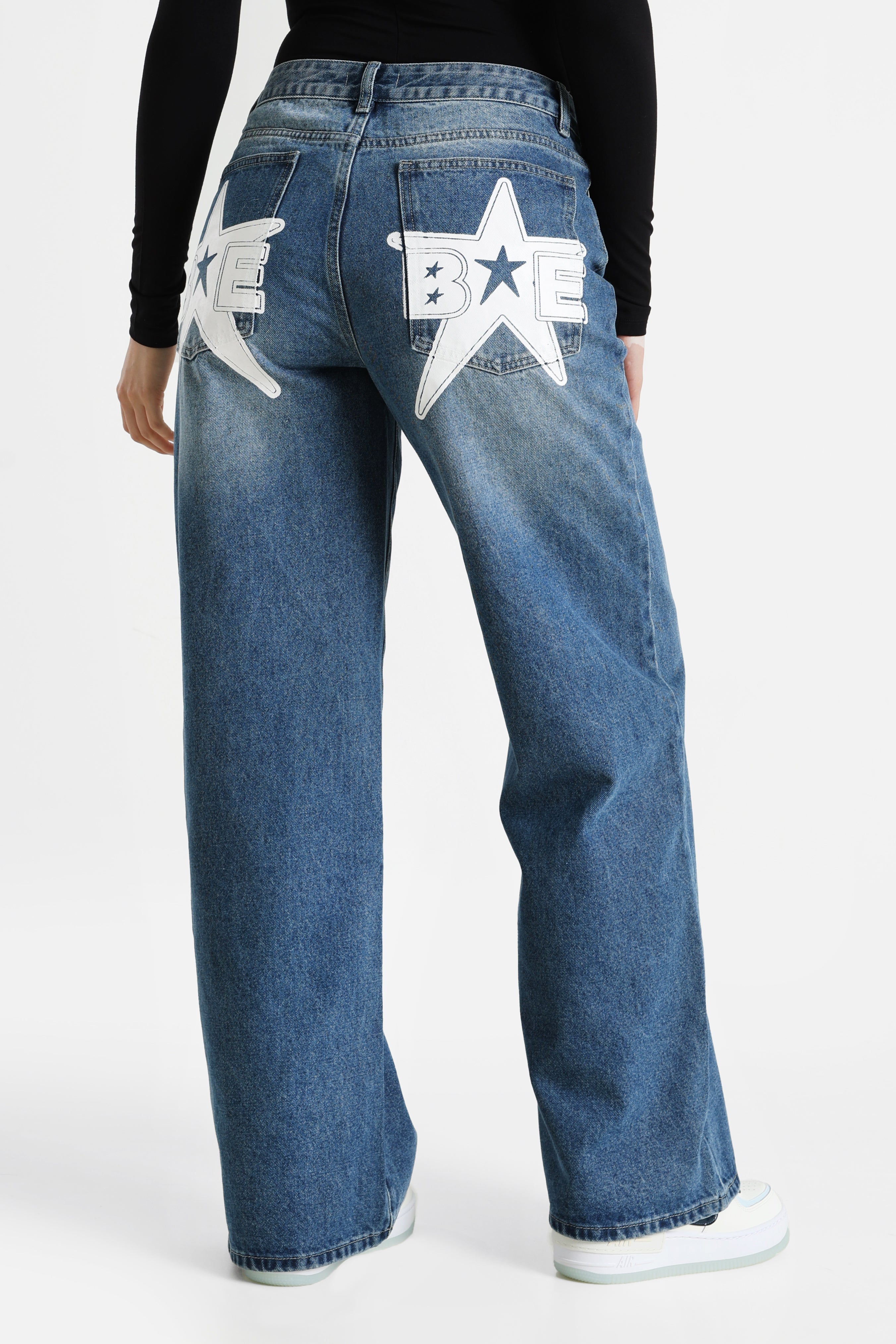 Baggy Jeans - Blau Denim