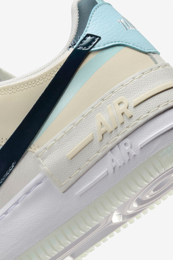 Air Force 1 Shadow Sneaker - Sail + Armory Navy + Glacier Blue