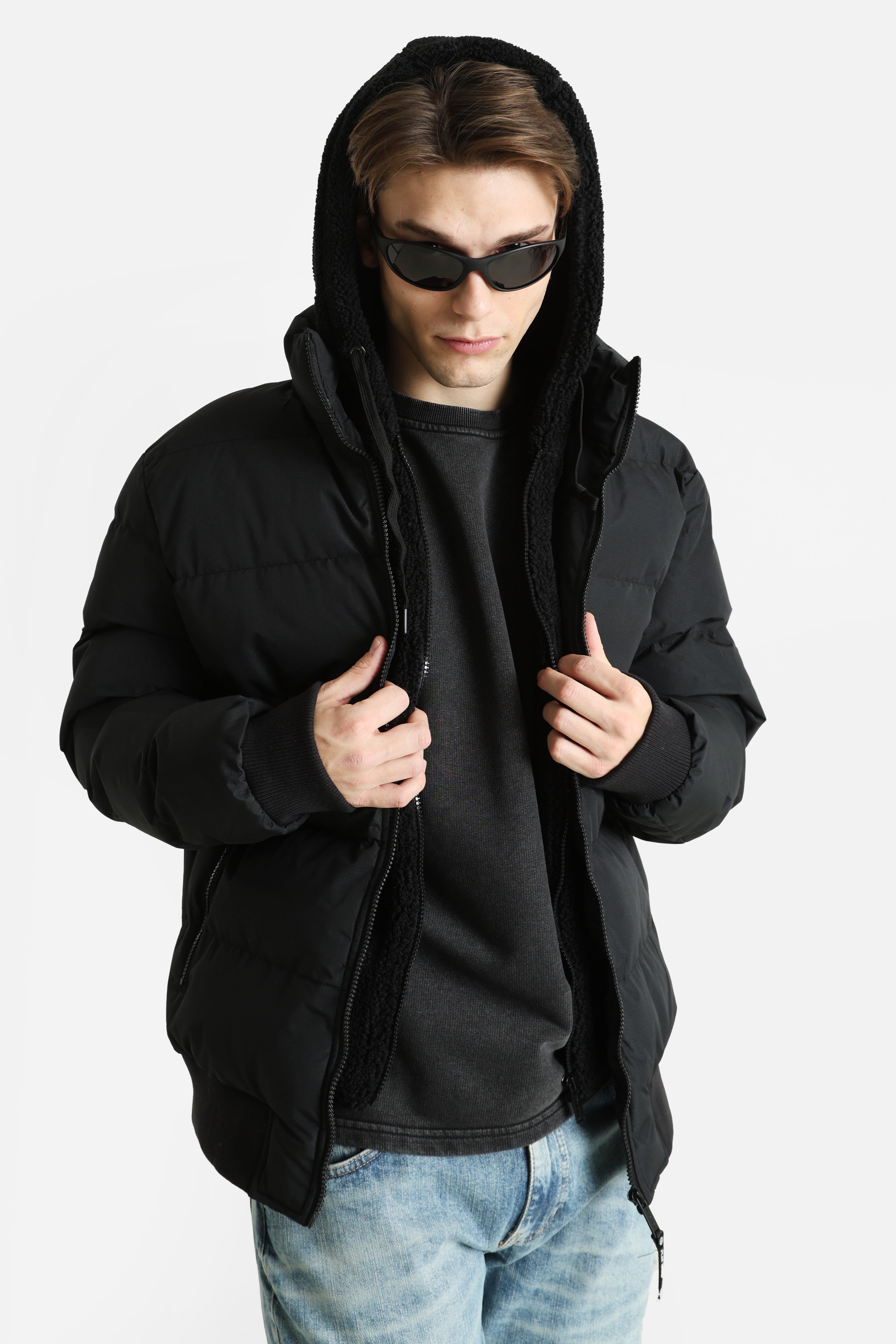 Puffer Bomberjacke - Black