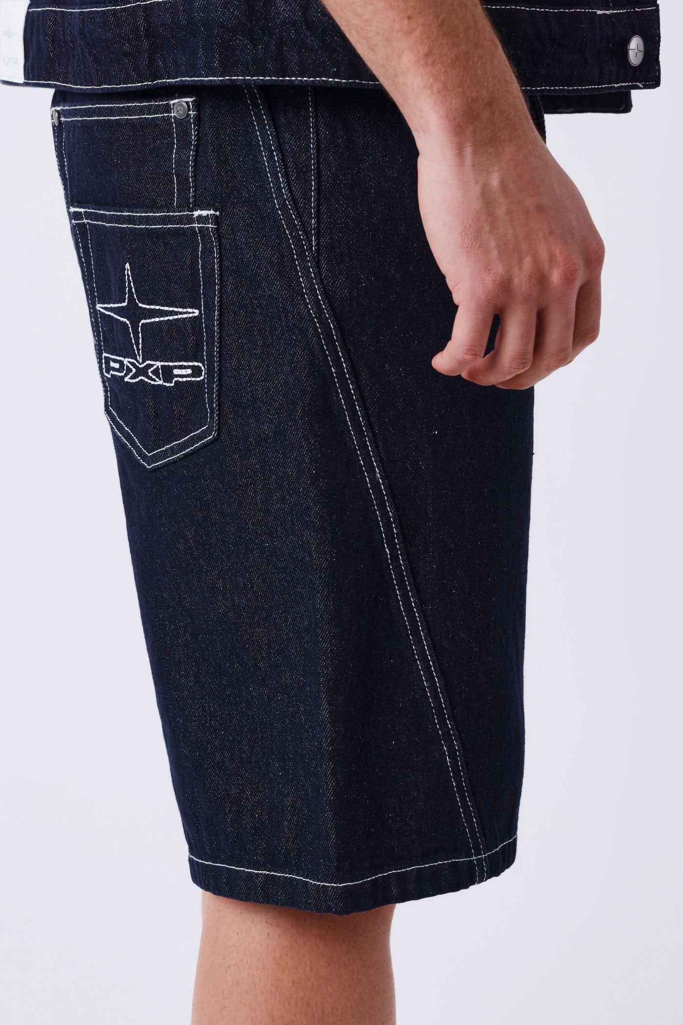 Jeansshorts - Dark Blue Denim