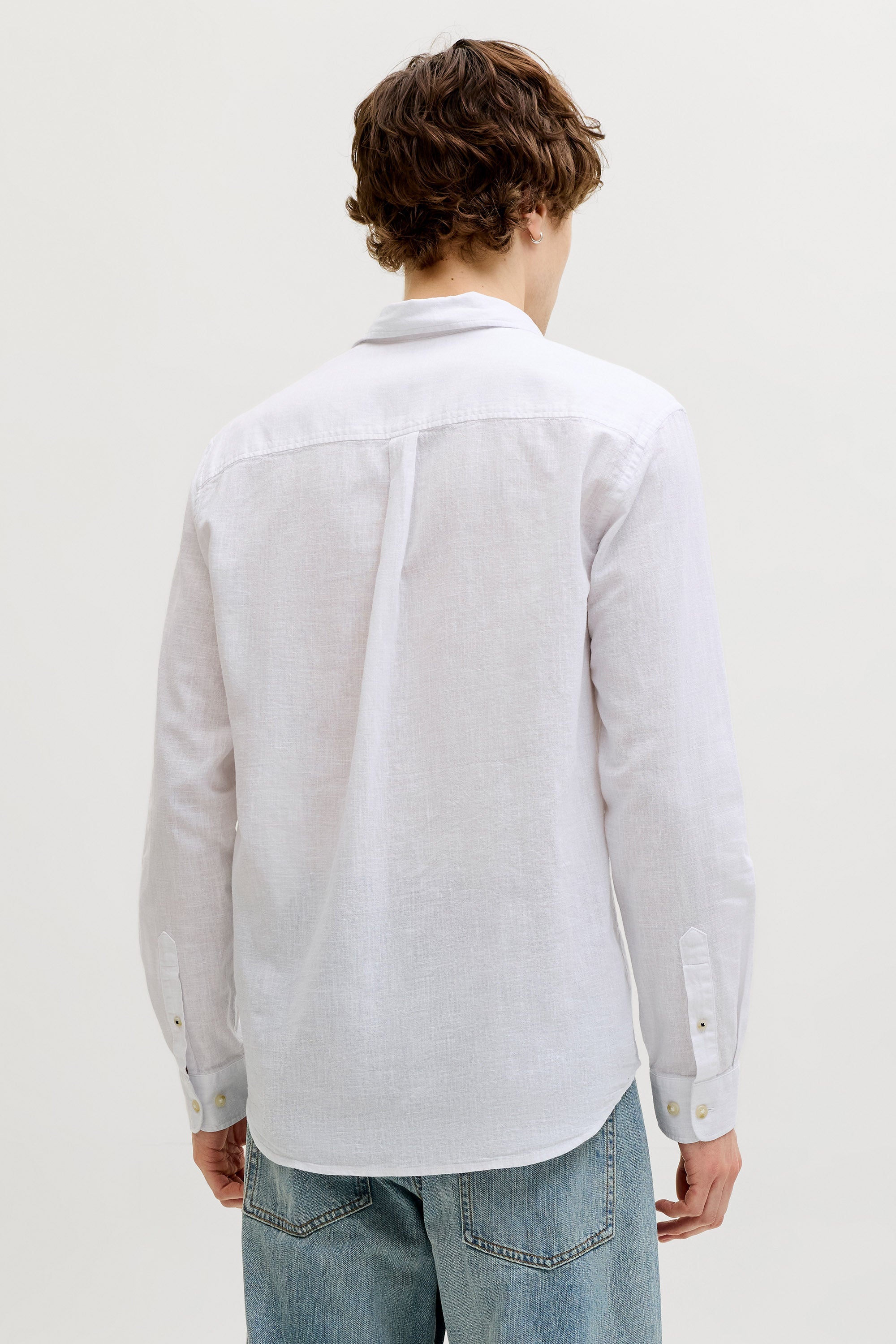 JJESUMMER Leinenhemd - White