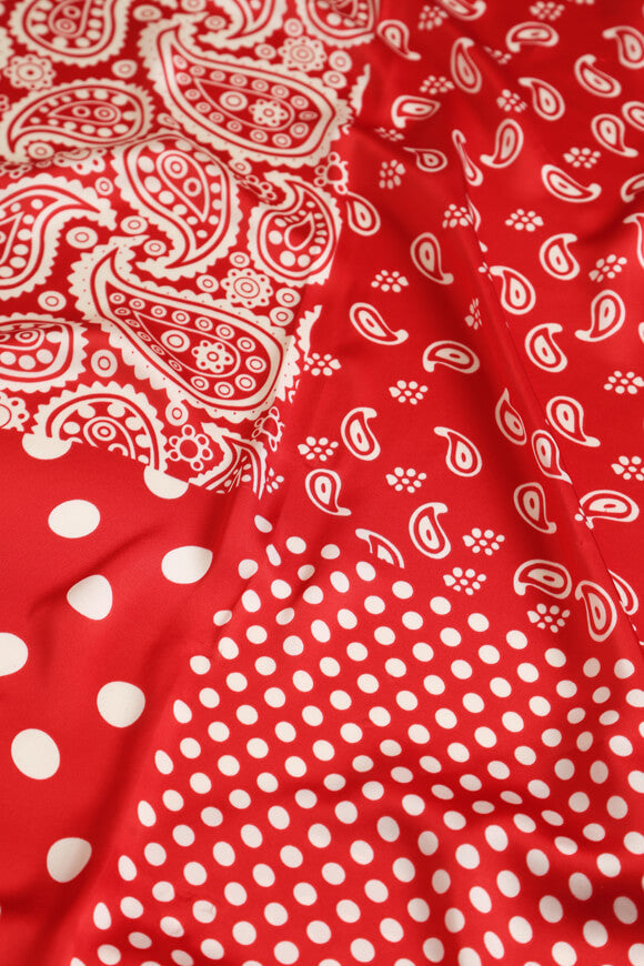 Tuch / Foulard - Red + White