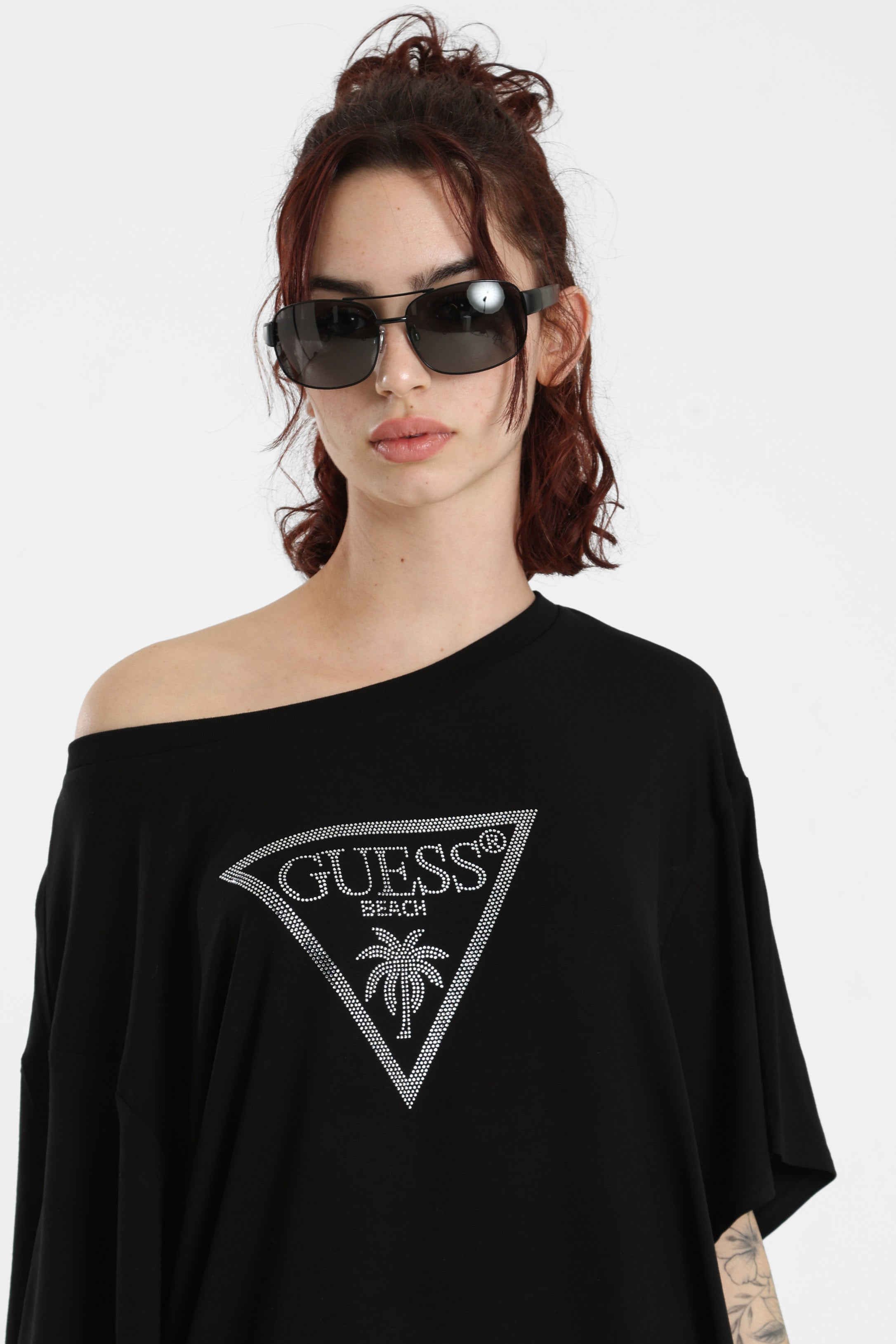 T-Shirt-Kleid - Black