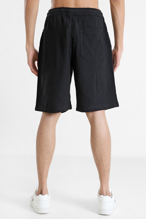Stoffshorts - Schwarz