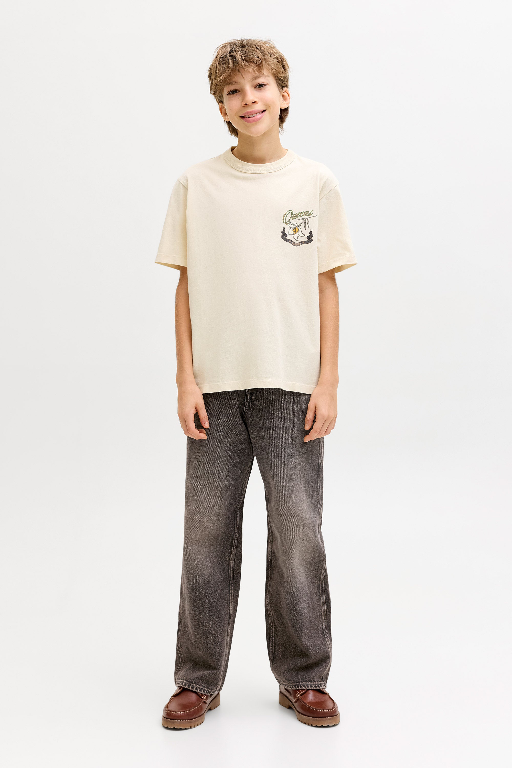 JJIALEX Baggy Fit Jeans - Black/Brown