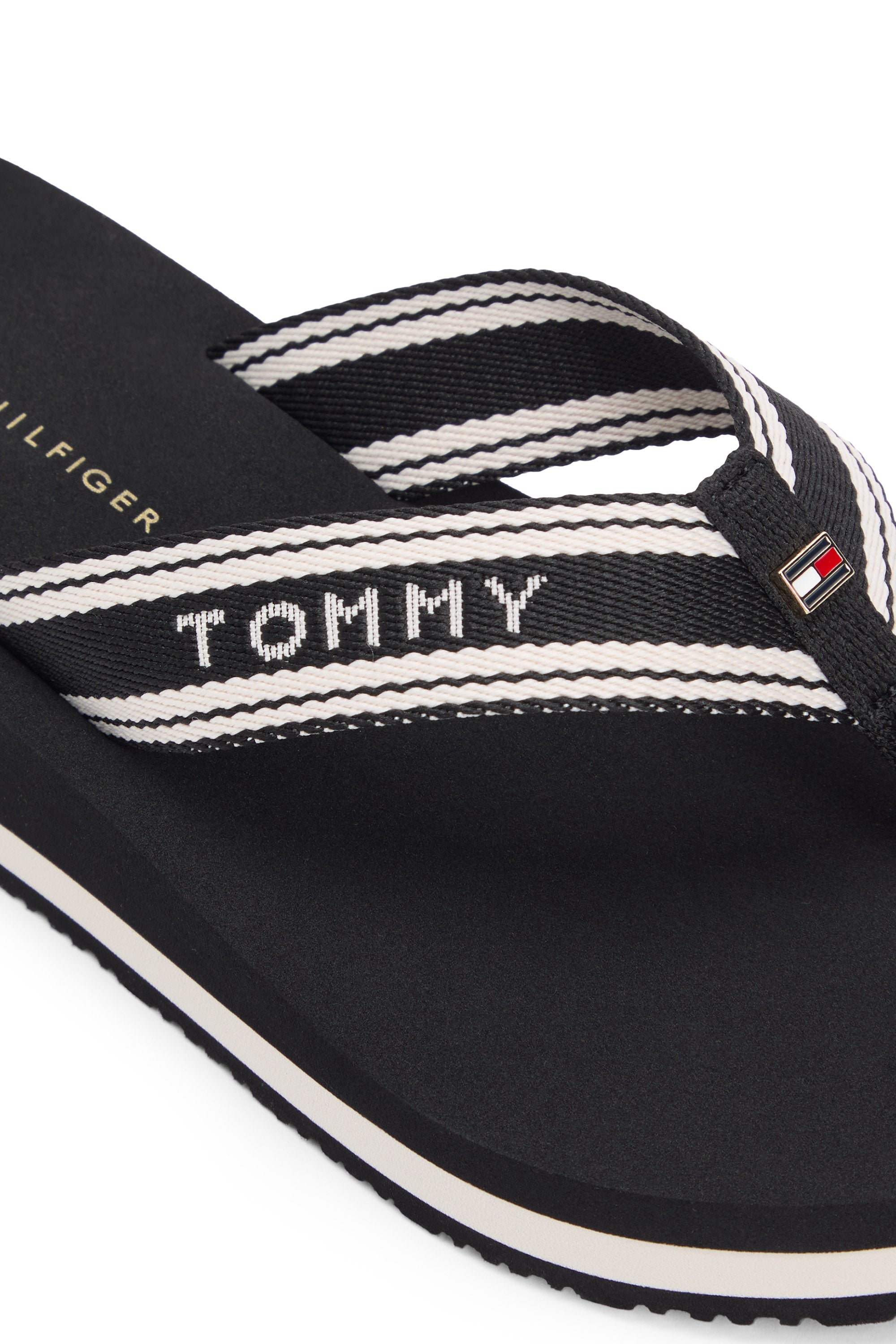 Flip Flops mit Keilabsatz - Black