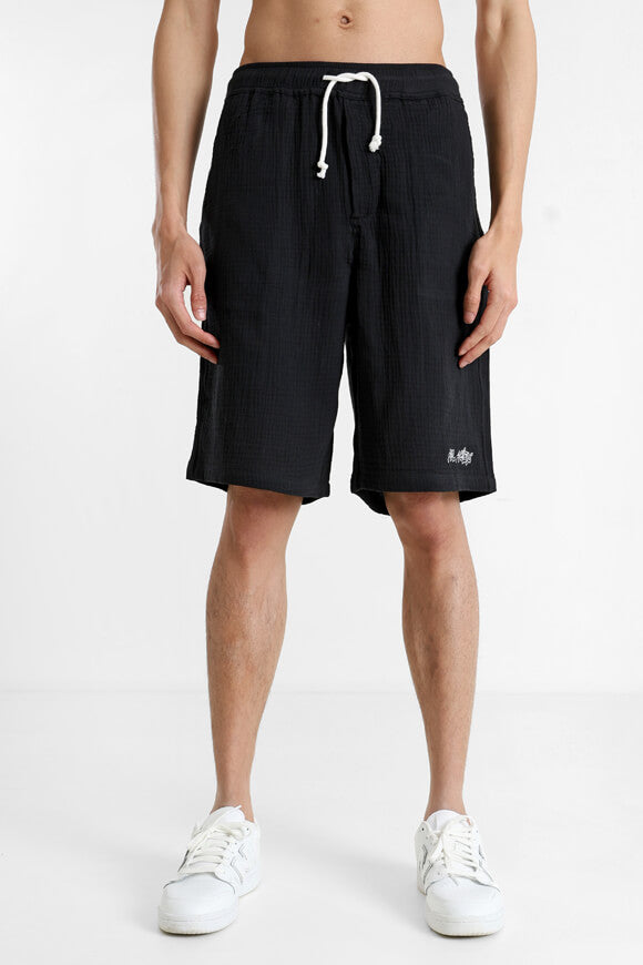 Stoffshorts - Schwarz