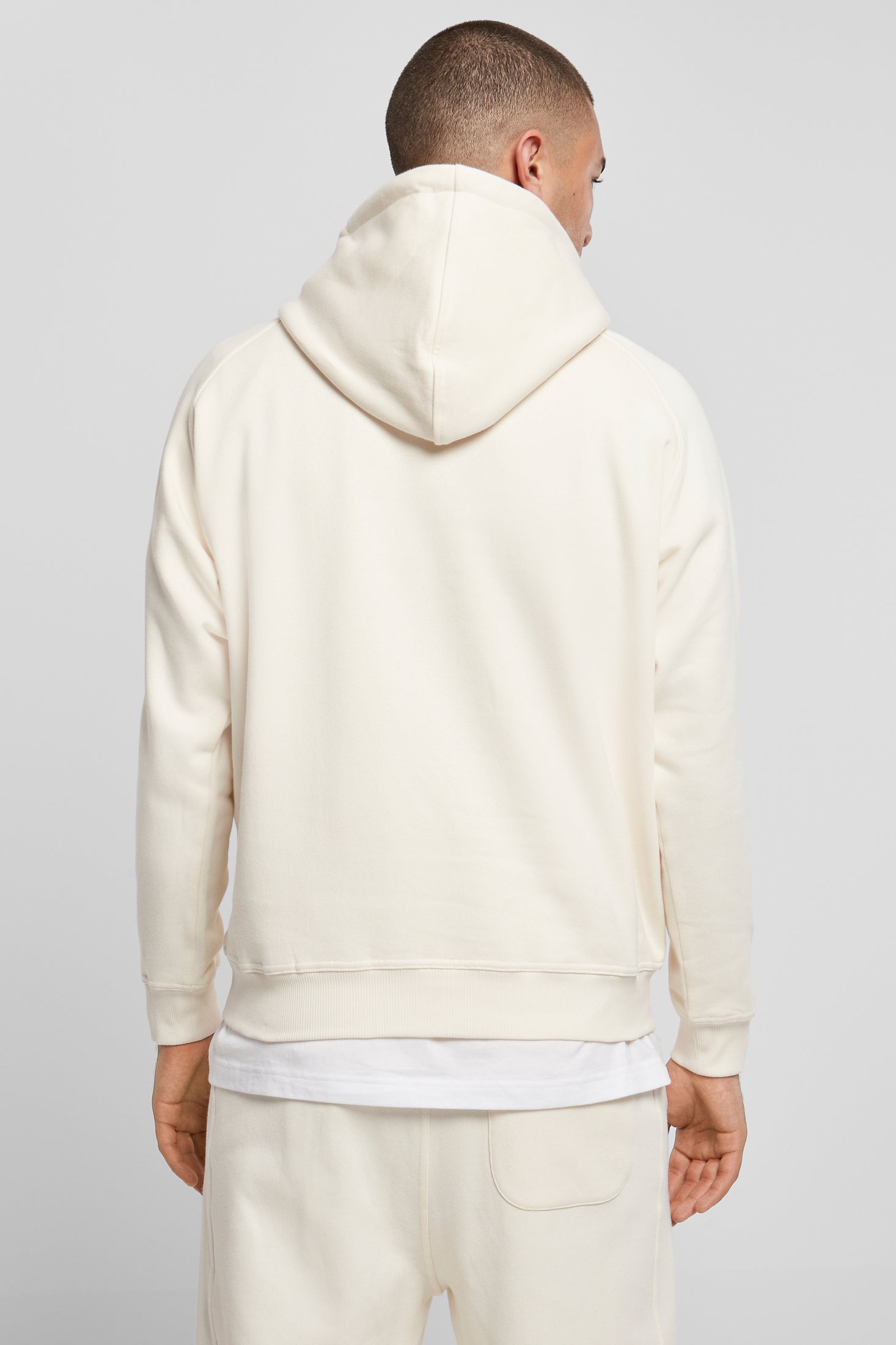 Oversize Kapuzensweatshirt - White Sand