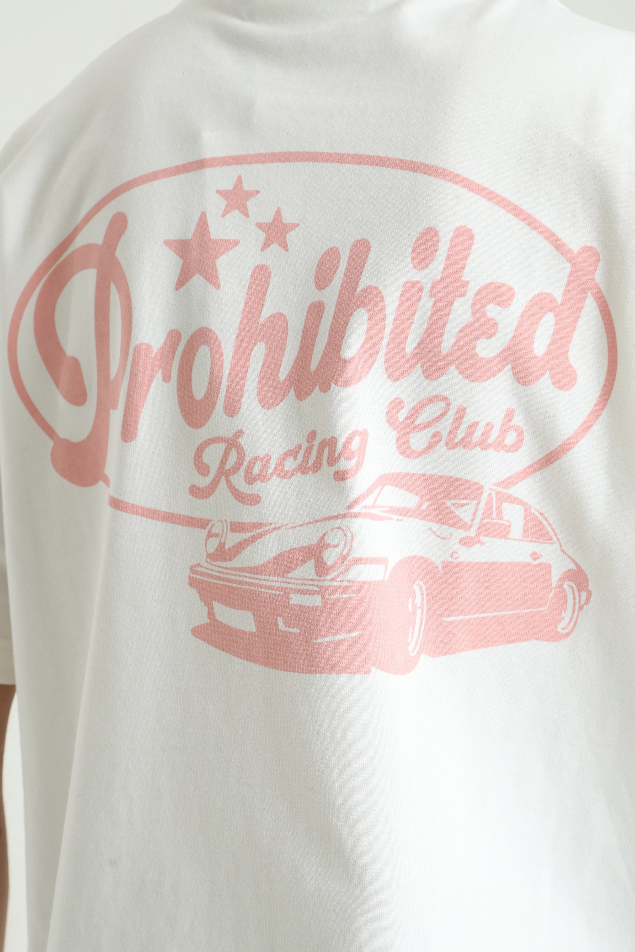 Tuning Club T-Shirt - Offwhite + Light Pink