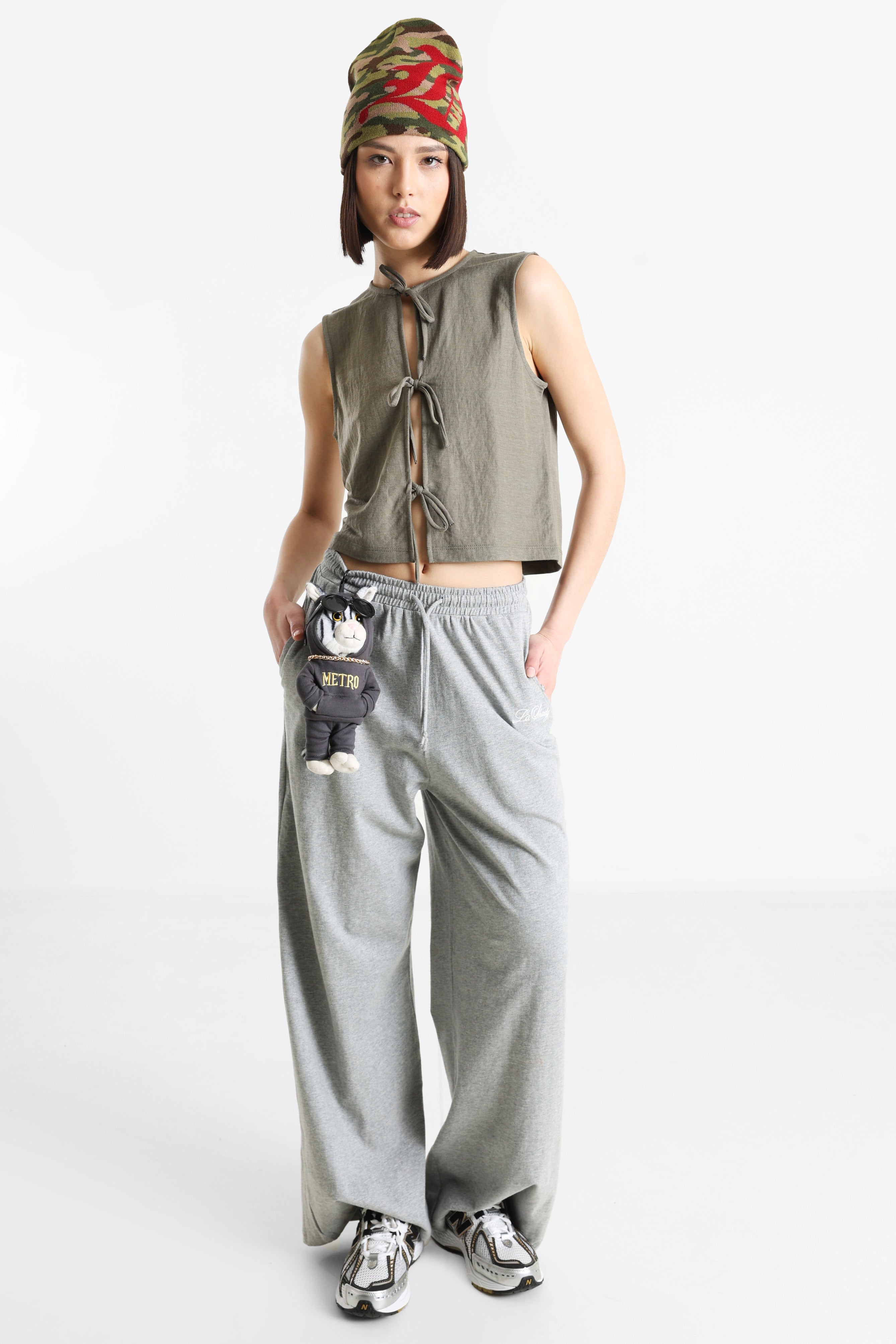 ONLSAKURA Crop Top - Smokey Olive