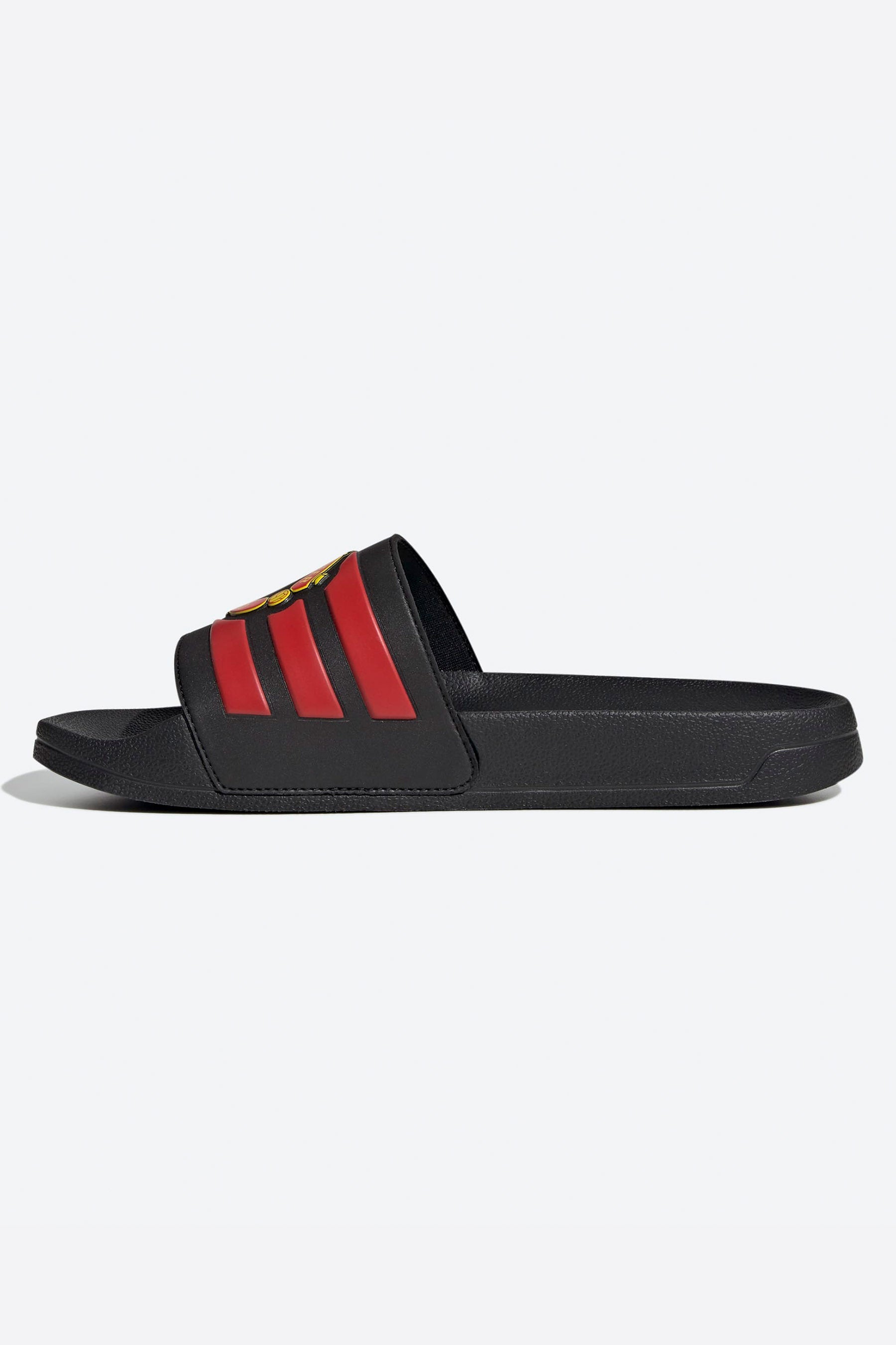 Adilette Manchester United Pantoletten - Core Black + Red + Cloud White