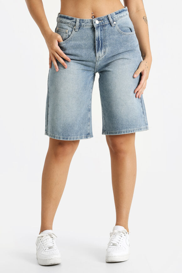 Jeansshorts - Medium Blau Denim