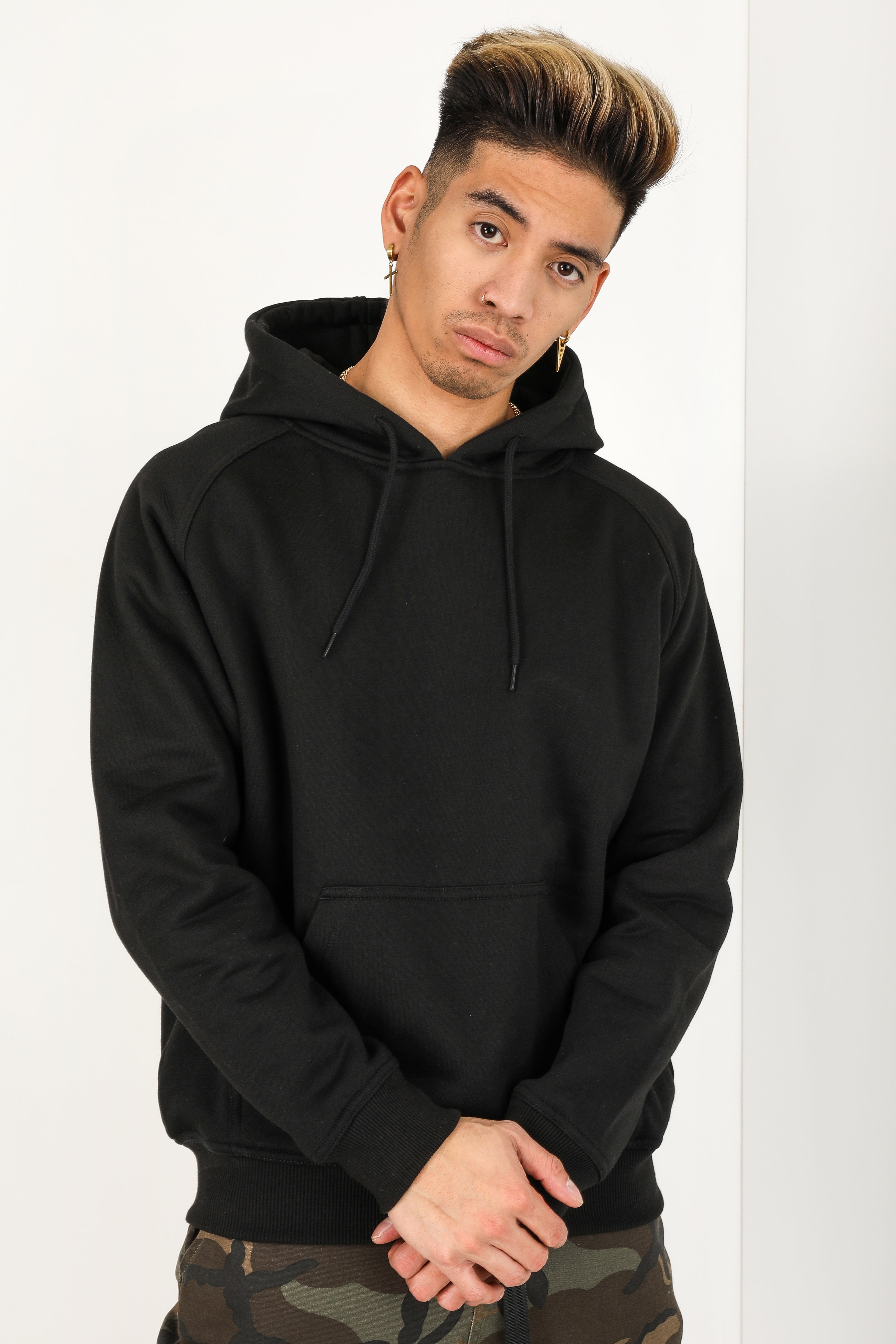 Oversize Kapuzensweatshirt - Black