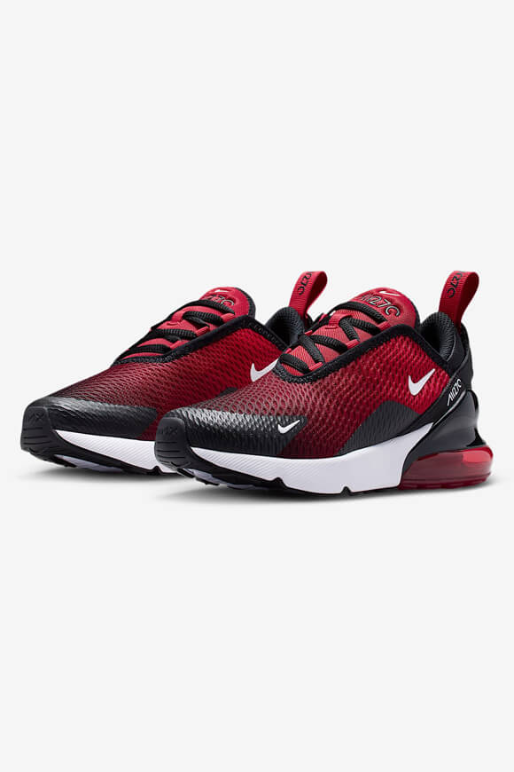 Air Max 270 Kids Sneaker - Gym Red + White + Black