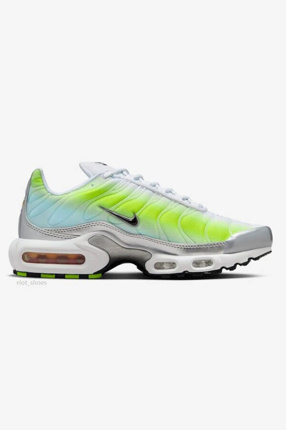 Air Max Plus Sneaker - White + Black + Cyber + Glacier Blue