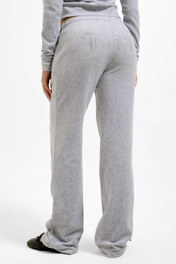 Tina Samt Hose - Silver Marl