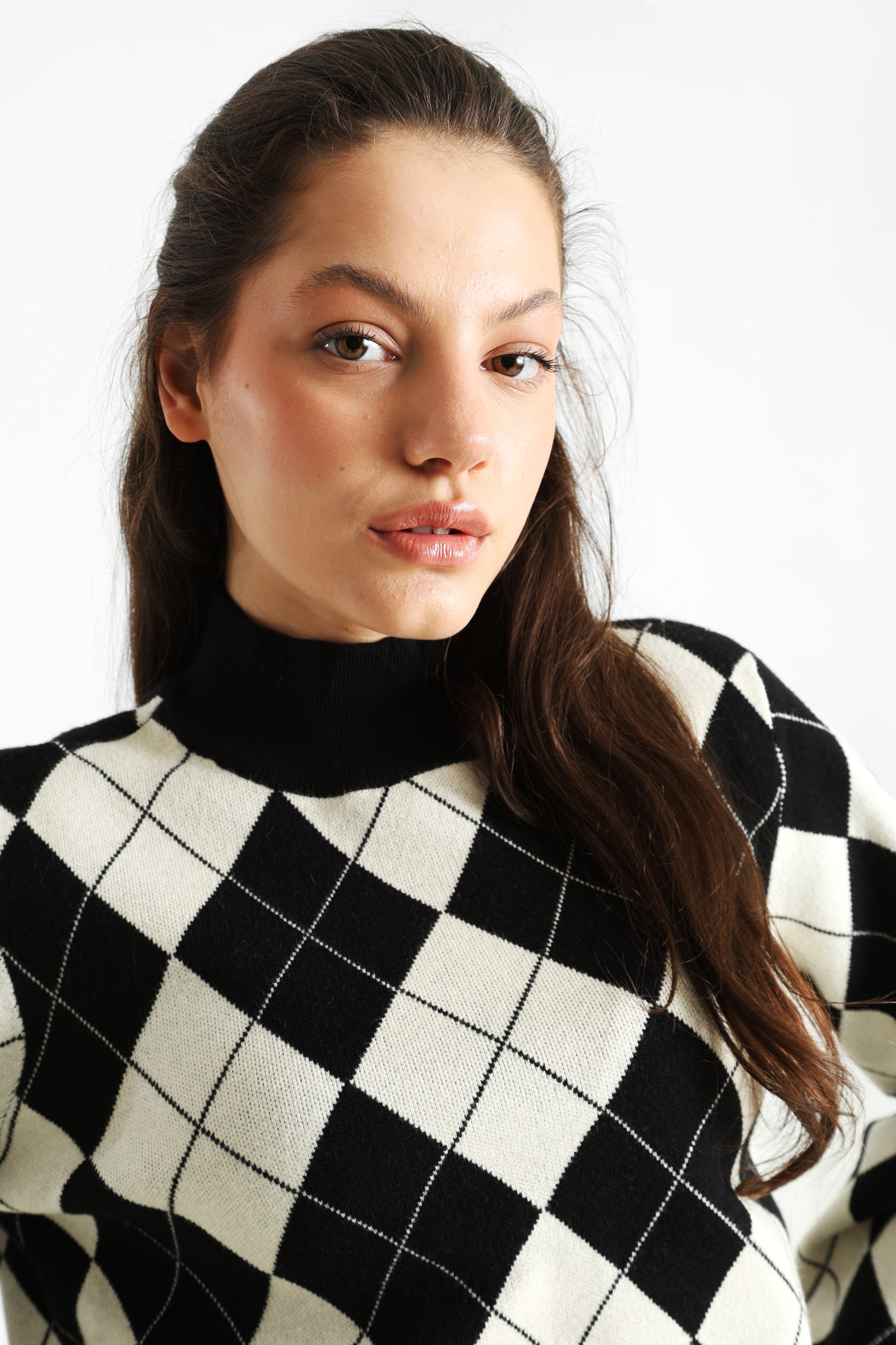 ONLANNY Strickpullover - Black + Whitecap