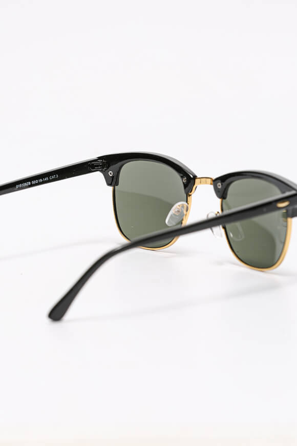 Sonnenbrille - Schwarz + Goldfarbe