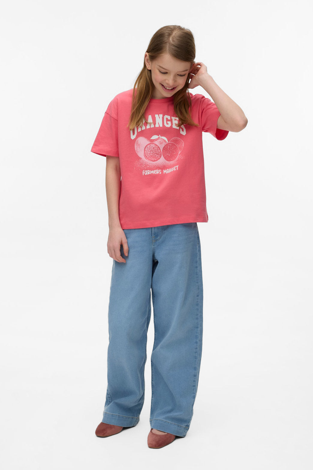 VMDAISY Wide Leg Jeans - Light Blue Denim