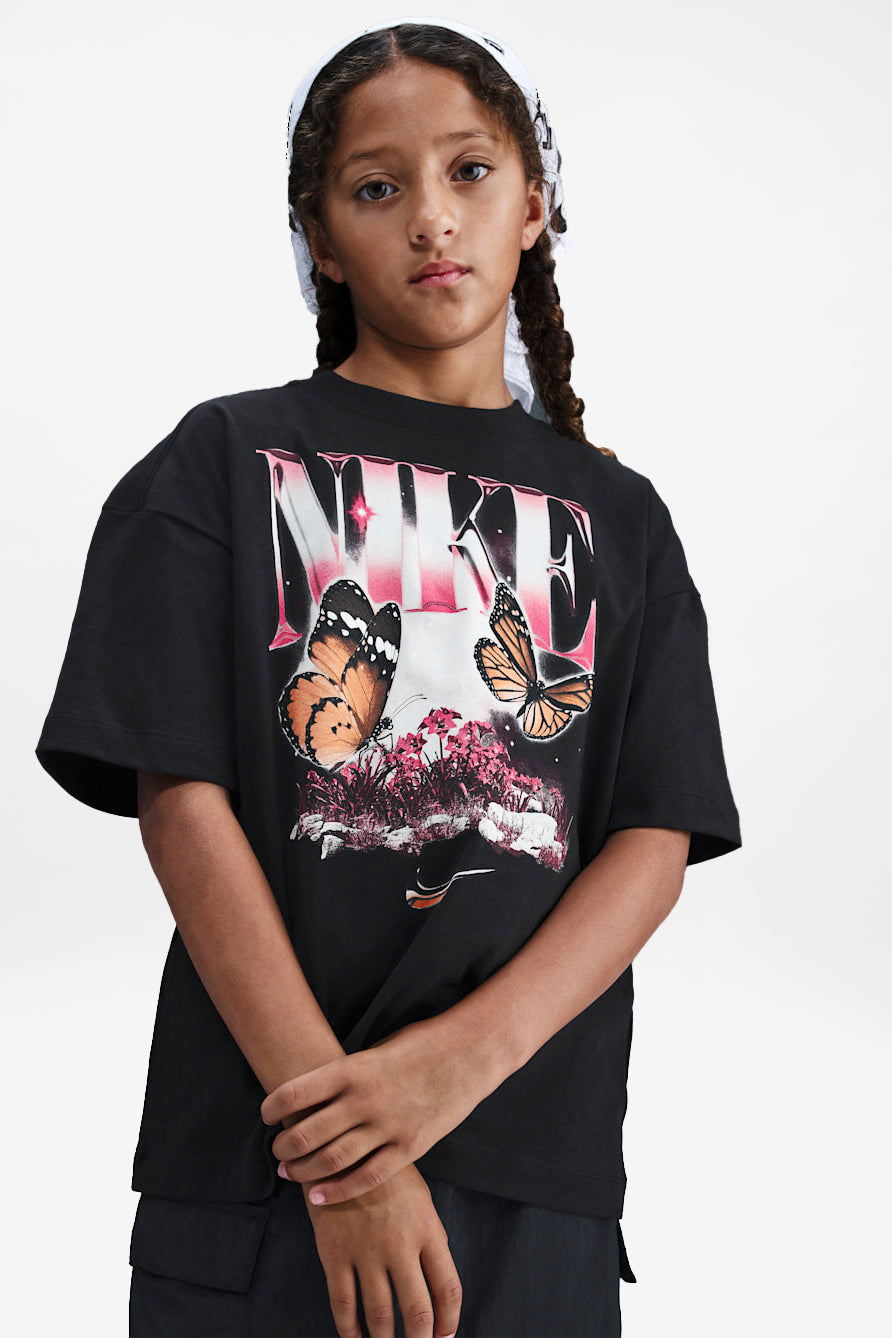 Butterfly Oversize T-Shirt - Black