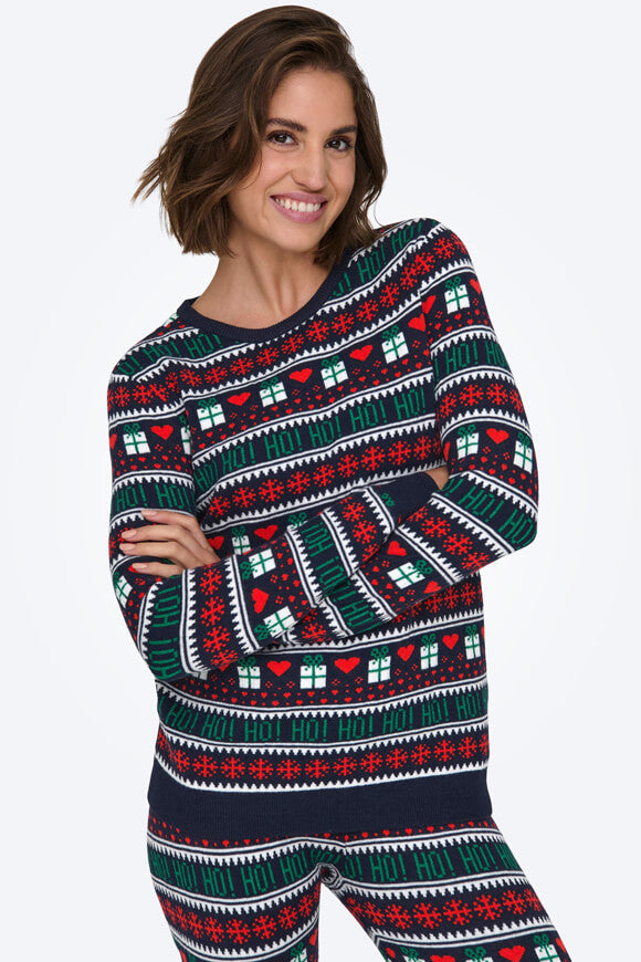 ONLXMAS Weihnachtsstrickpullover - Night Sky