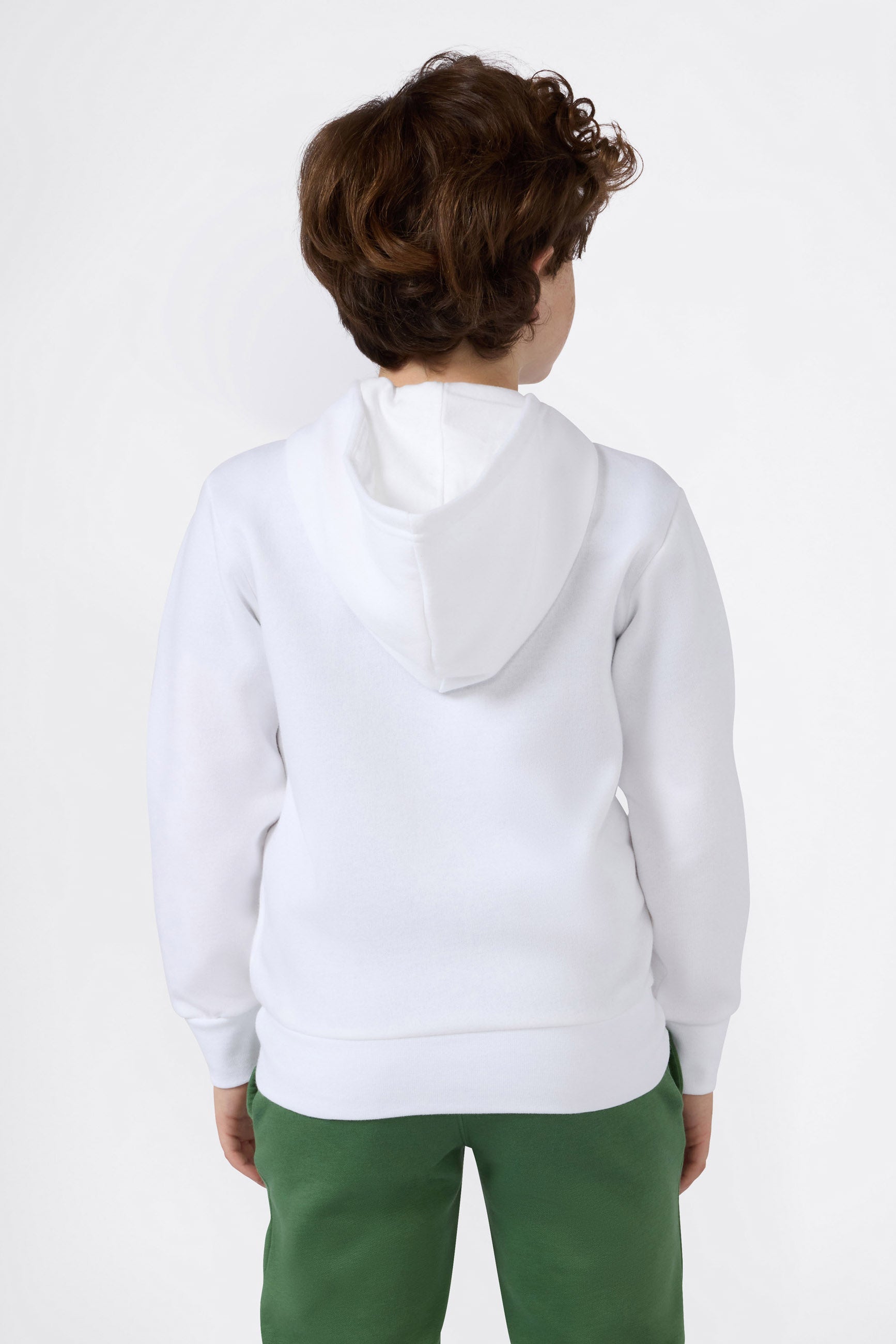 Kapuzensweatjacke - White