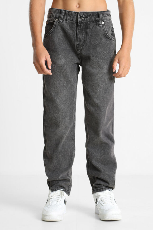 Straight Fit Jeans - Schwarz Denim