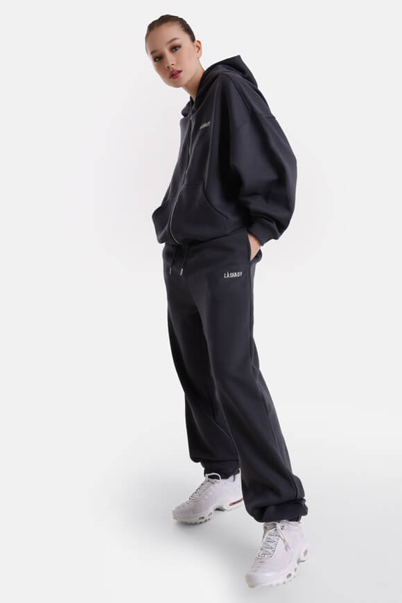 Oversize Kapuzensweatjacke - Dunkelgrau