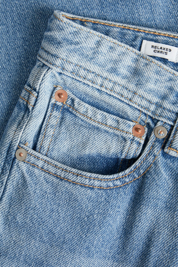 Chris Relaxed Fit Jeans - Blue Denim
