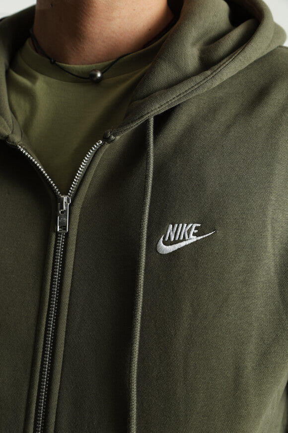Sportswear Club Kapuzensweatjacke - Medium Olive