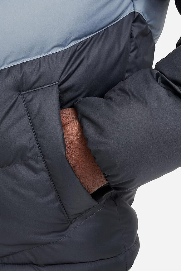 Sportswear Pufferjacke - Black + Grey + Orange