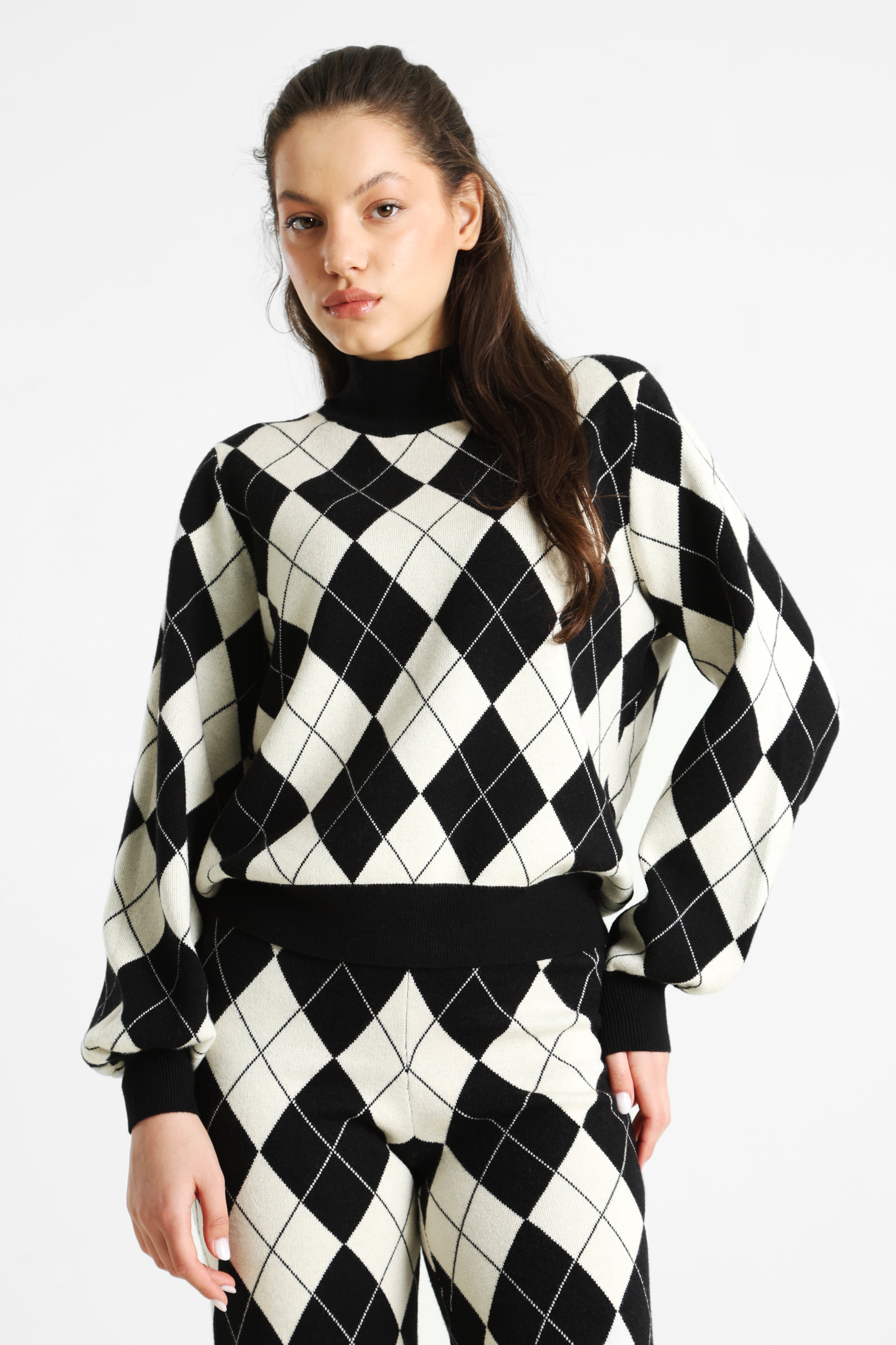 ONLANNY Strickpullover - Black + Whitecap