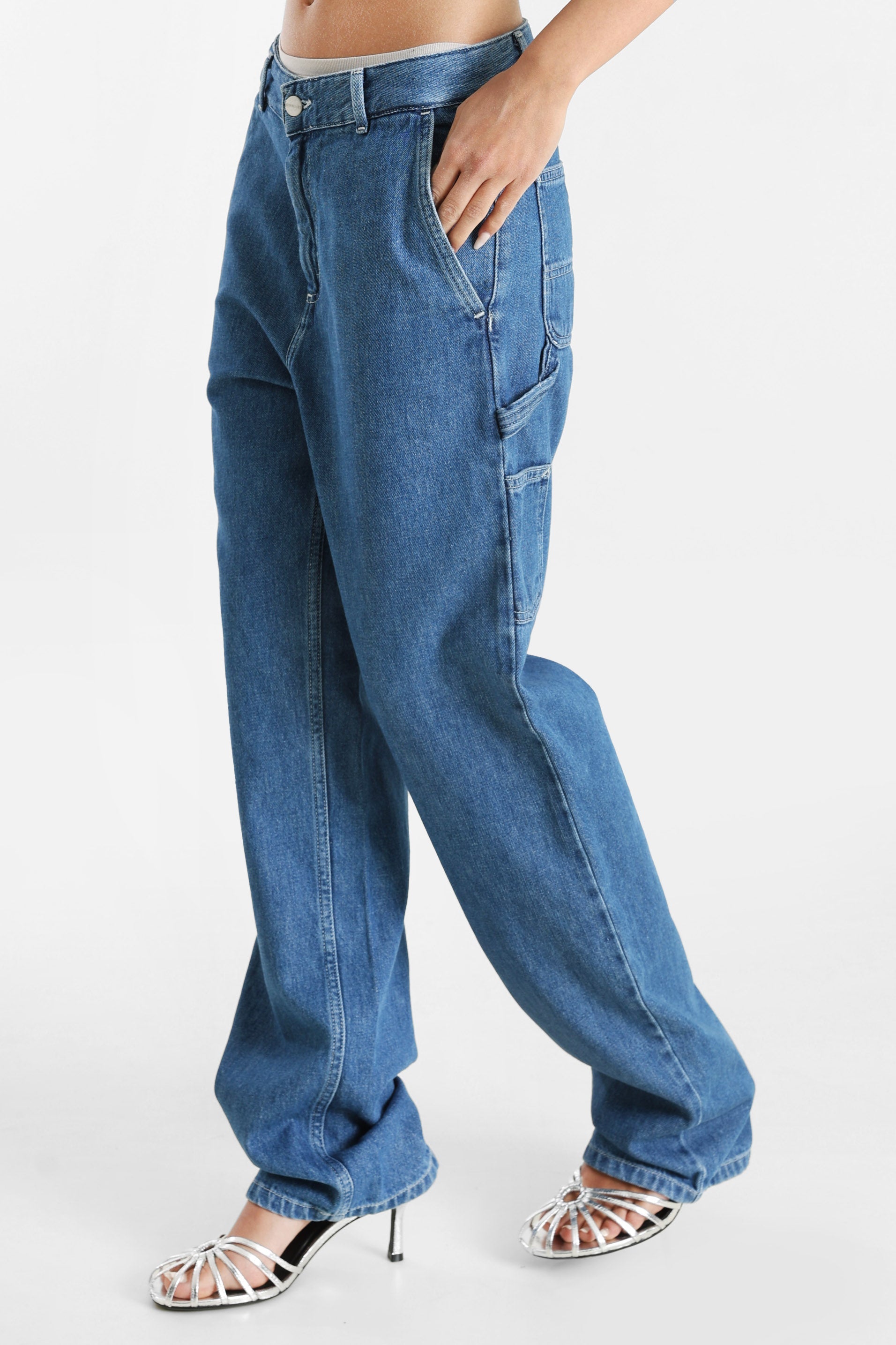 Pierce Straight Fit Jeans - Blue Stone Washed