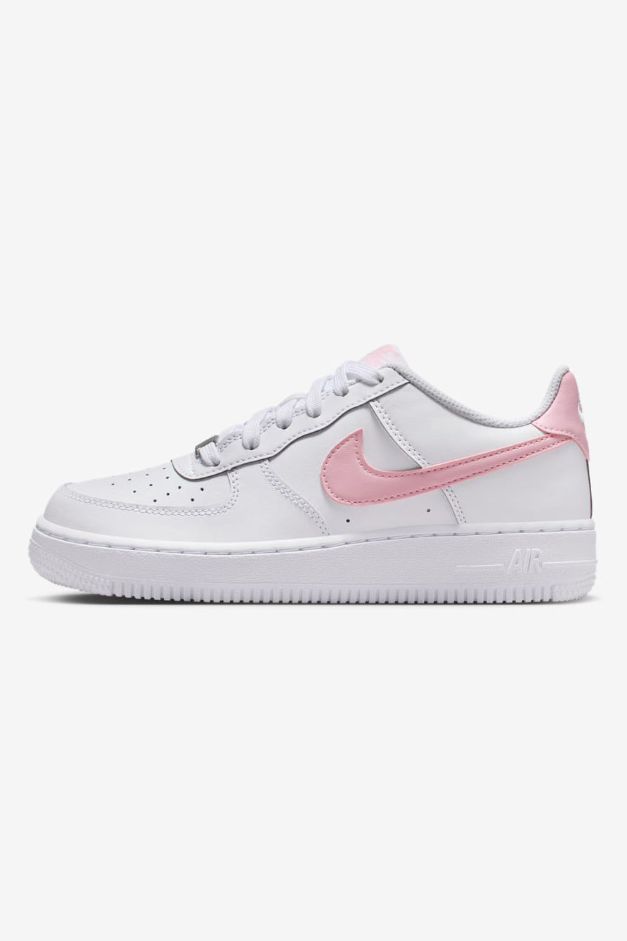 Air Force 1 Sneaker - White + Med Soft Pink