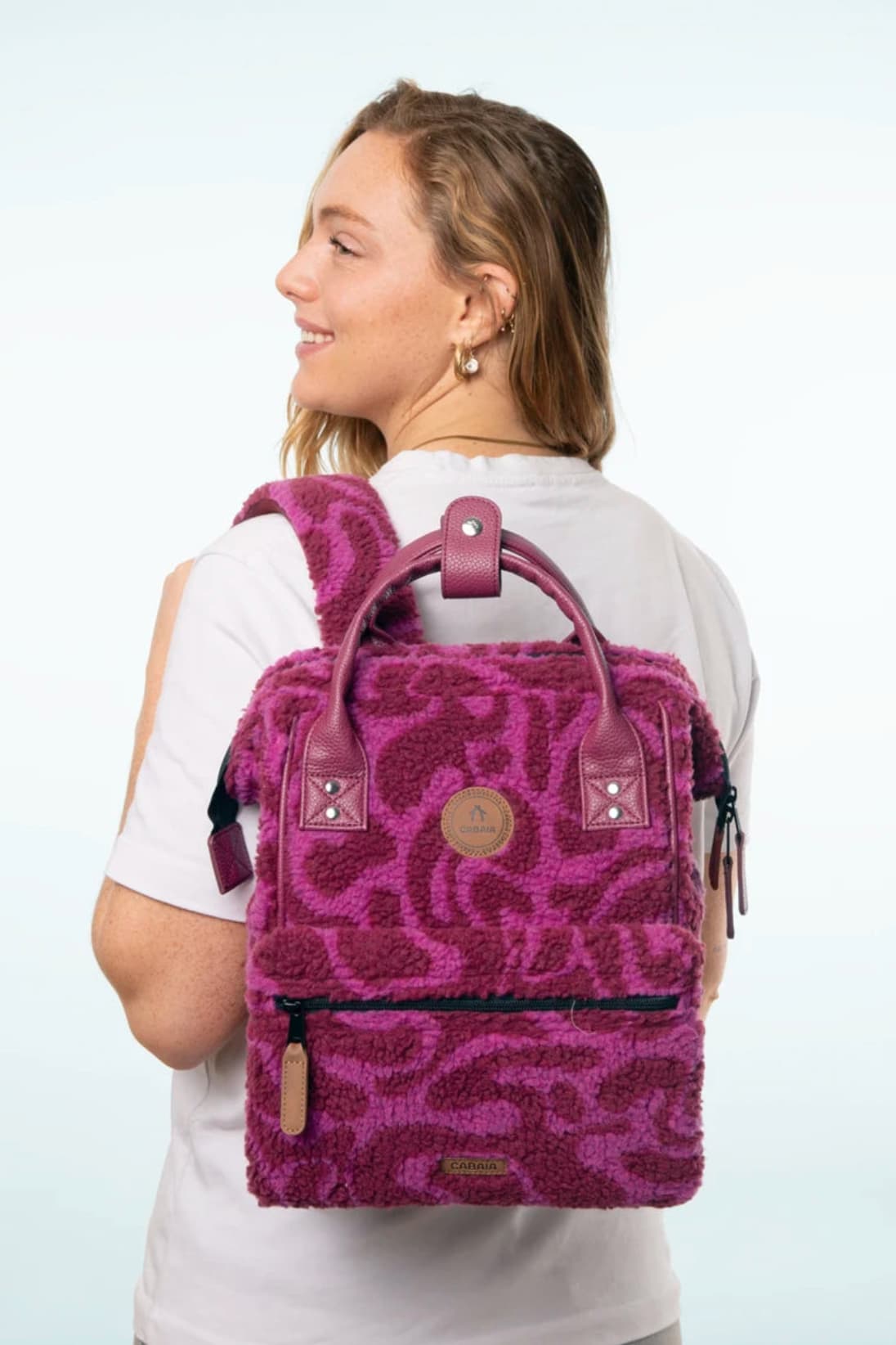 Aqaba Teddy Rucksack 12L - Pink