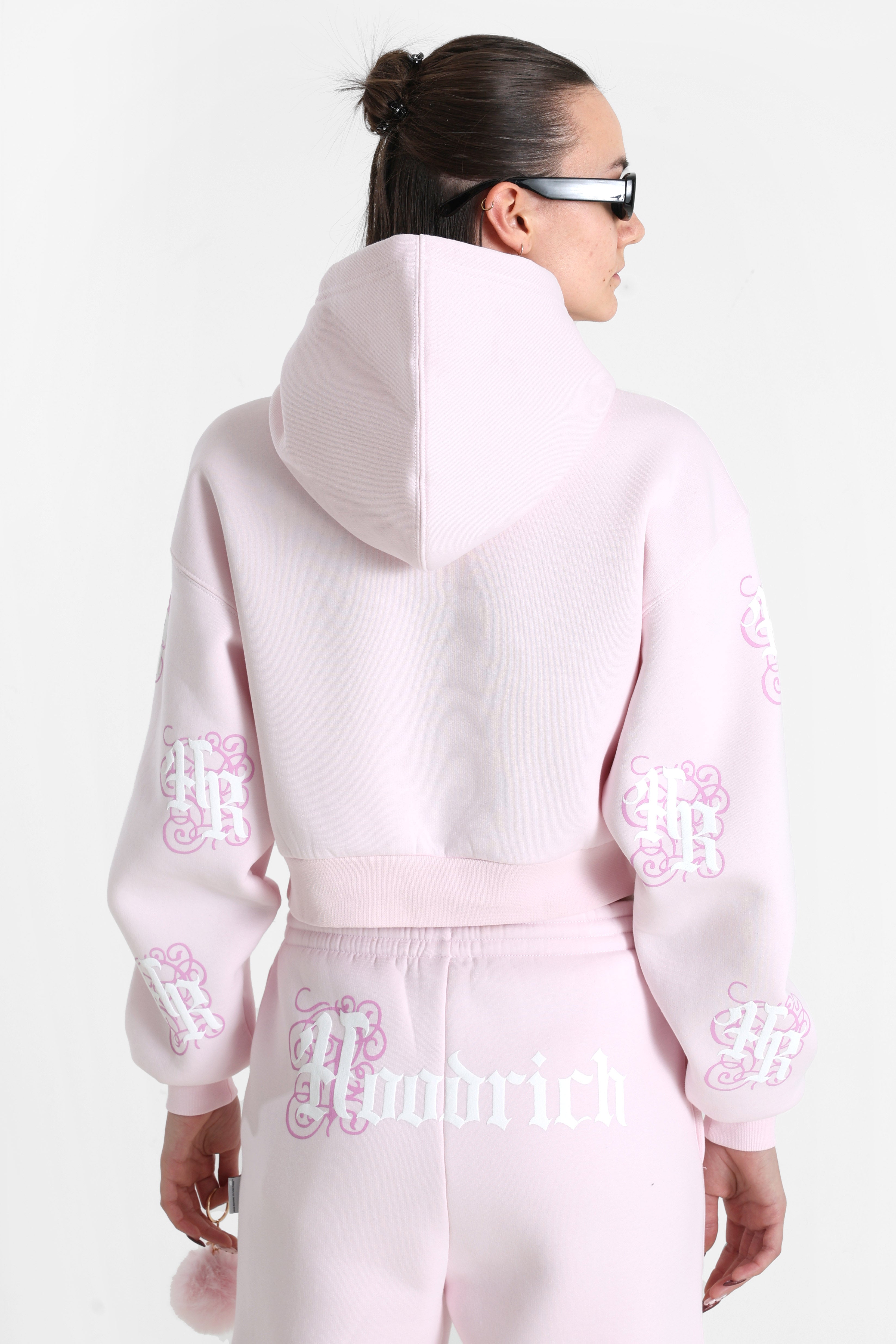 Crop Kapuzensweatshirt - Festival Bloom