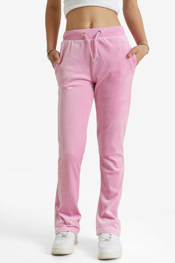 Bootcut-Samthose - Pinky Lilac Chiffon