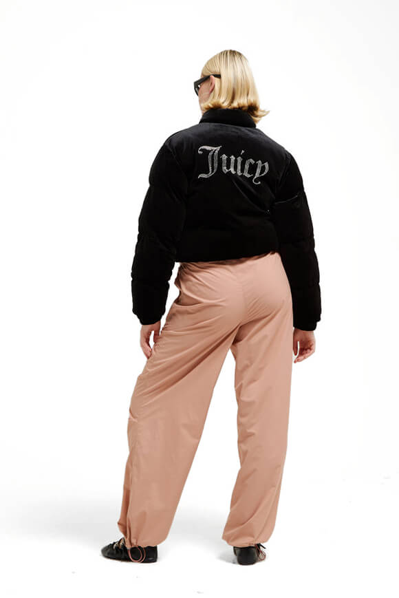 Margo Samt Pufferjacke - Black