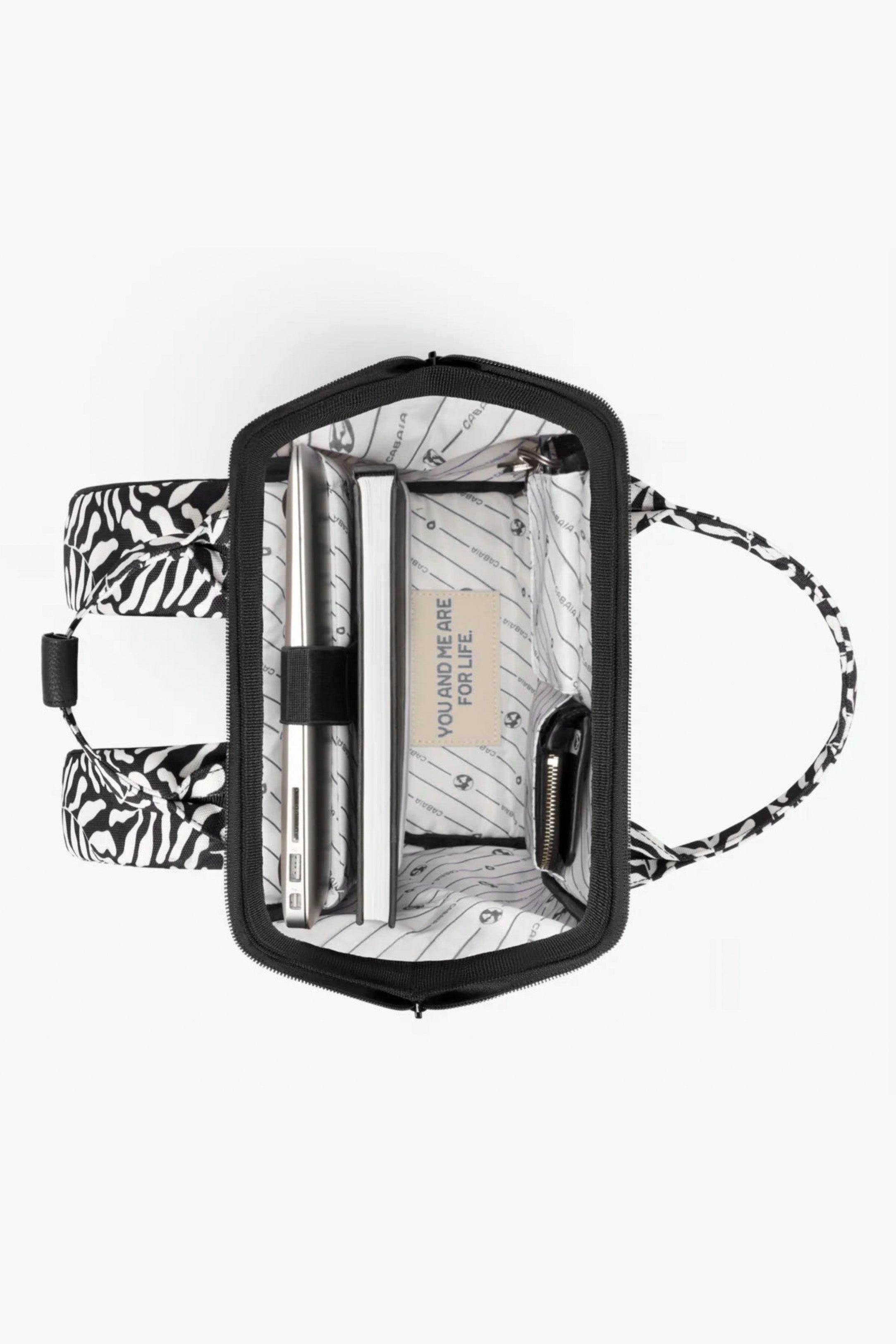 Luanda Rucksack 12L - Black + White