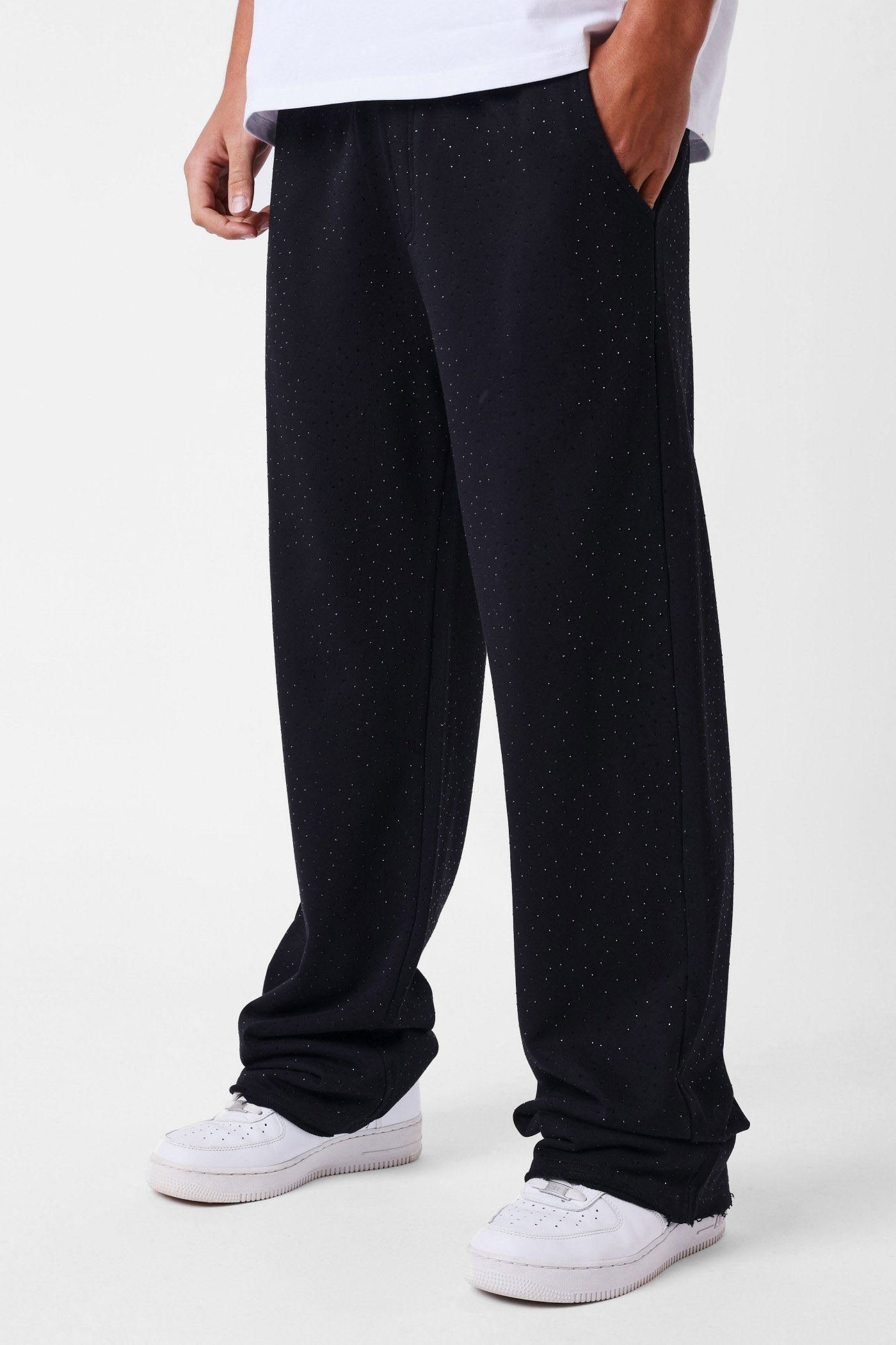 Sweathose mit Strass - Black
